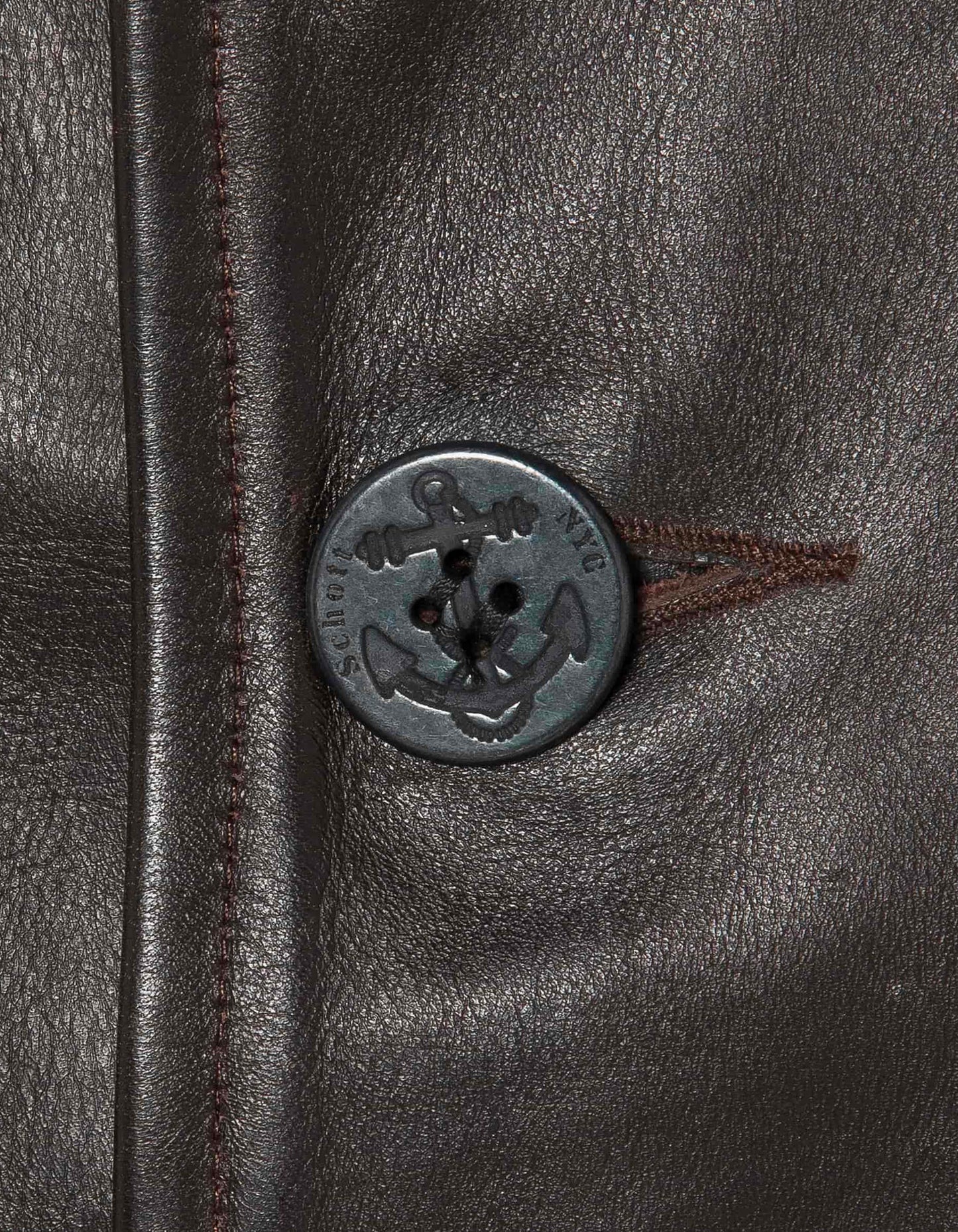 Caban marron mythique USA, cuir de vachette