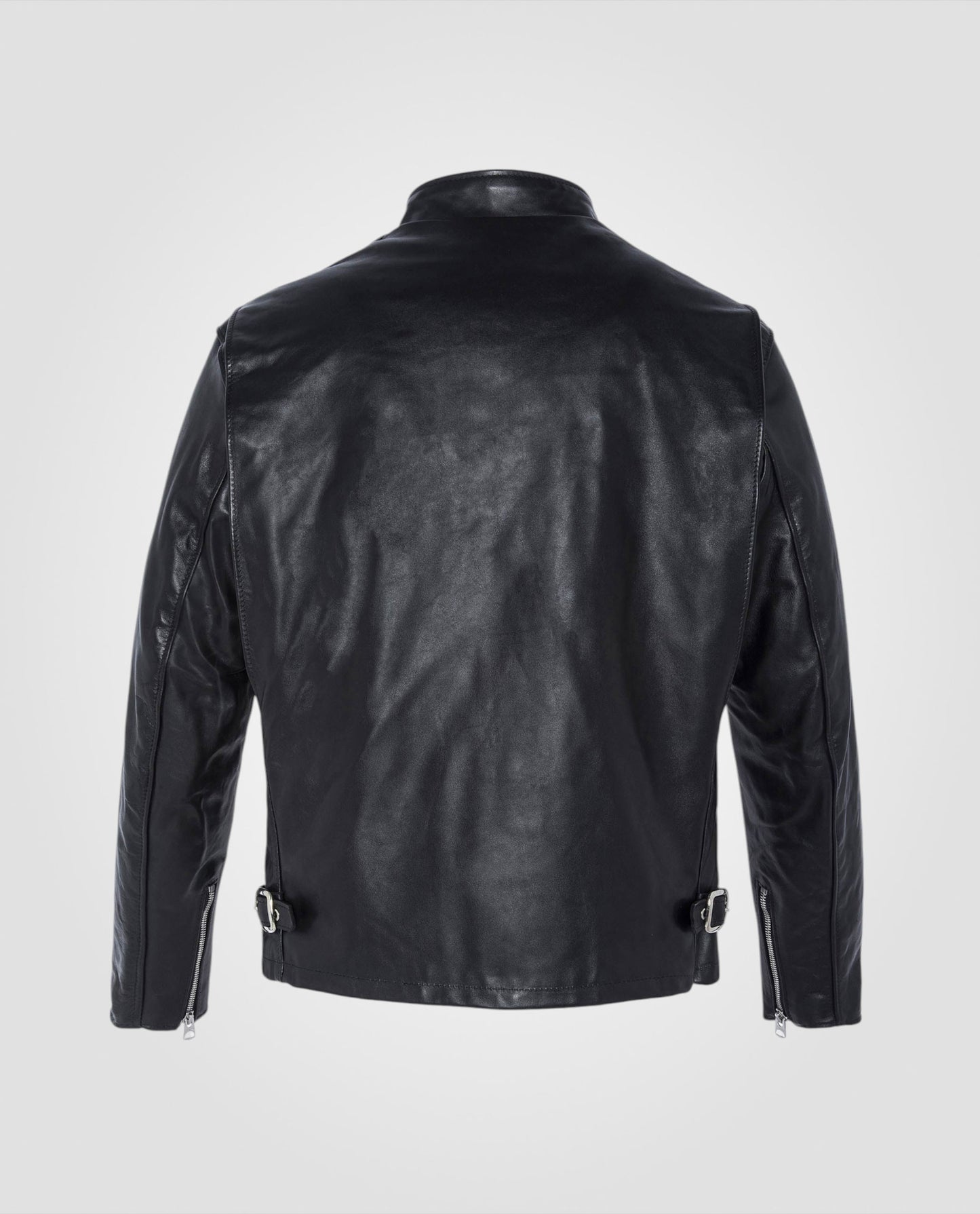 Blouson motard noir mythique USA, cuir de vachette