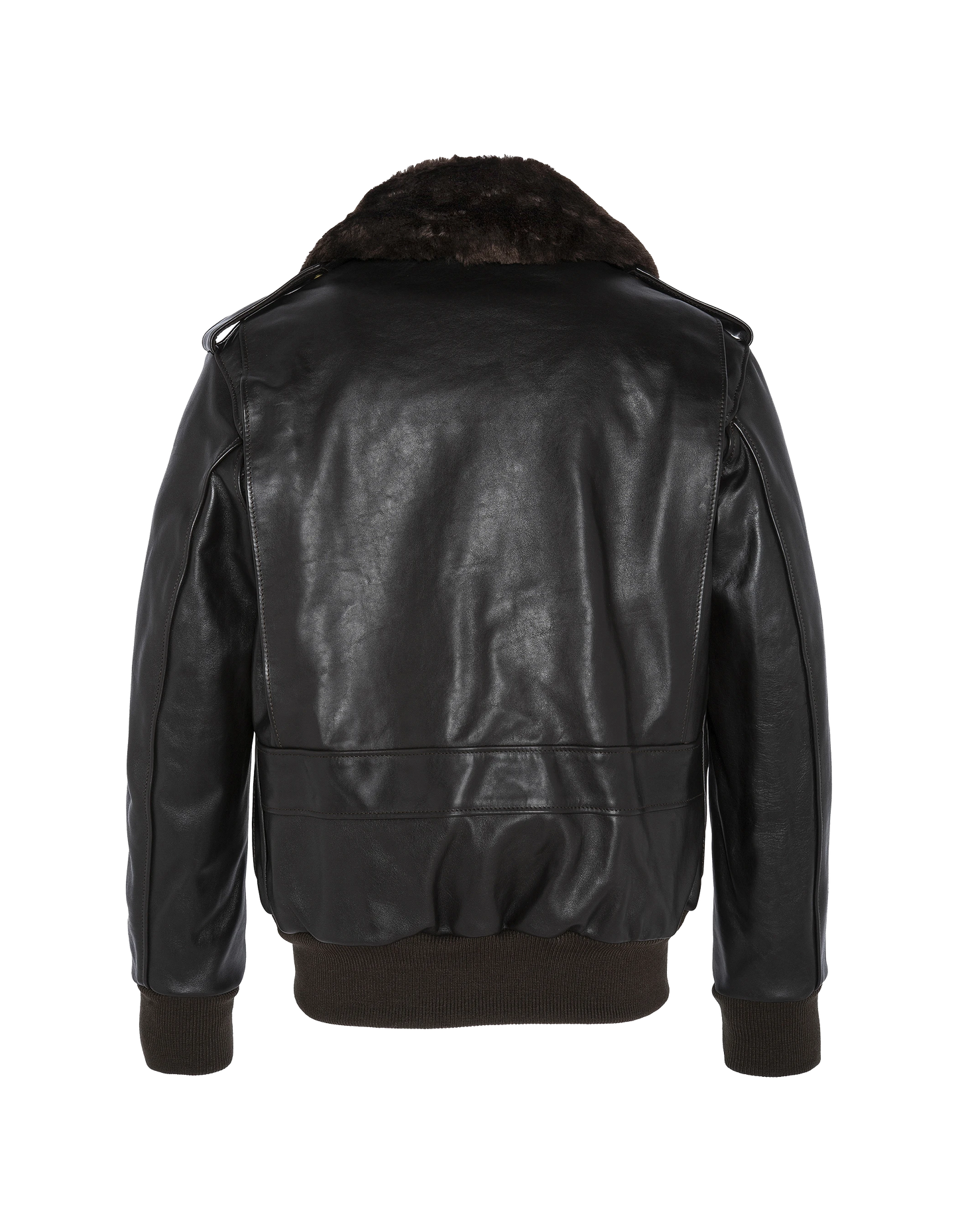 Blouson pilote marron type A-2 mythique USA, cuir de vachette