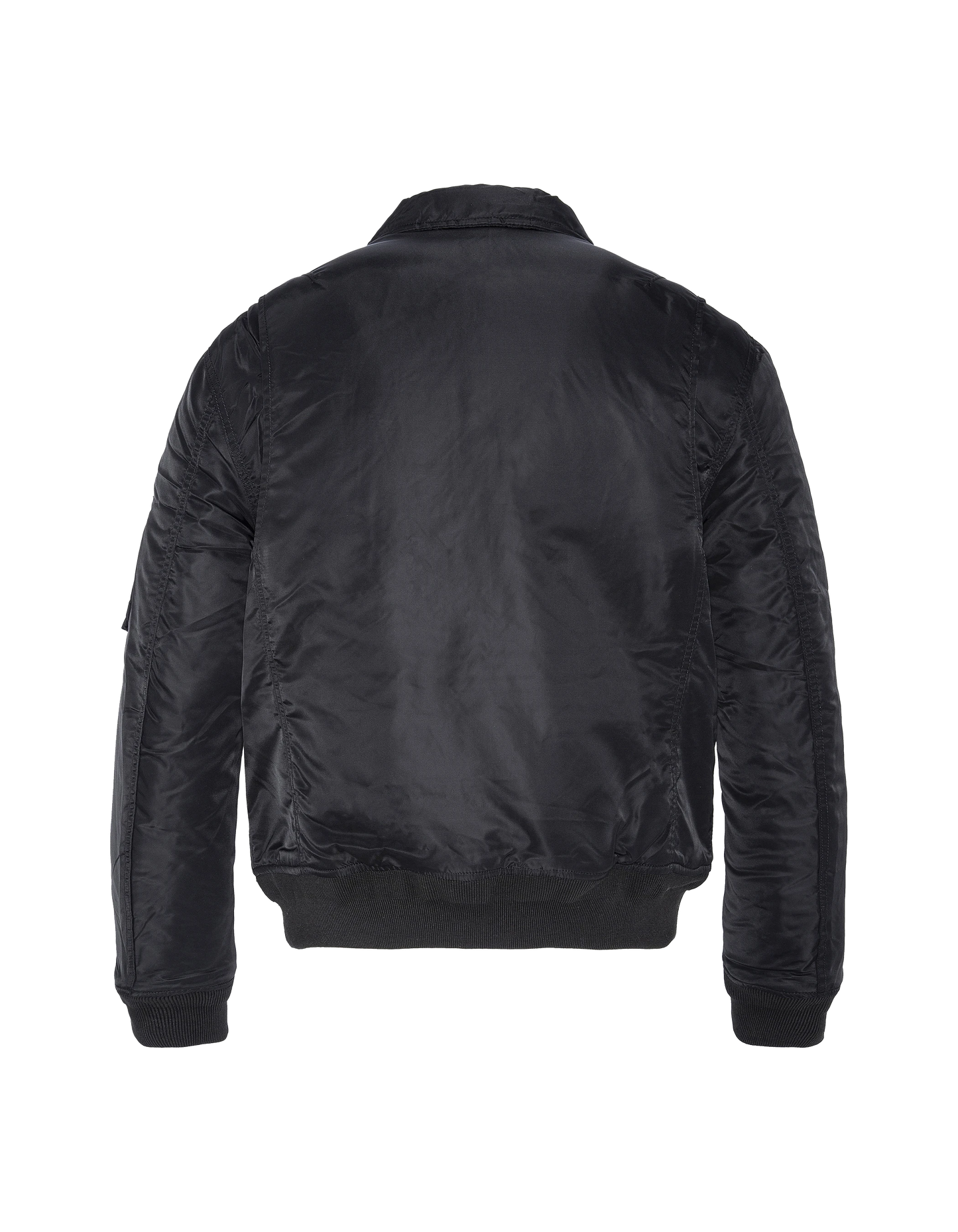 Bomber CWU noir en nylon recyclé, coupe ajustée, grande taille