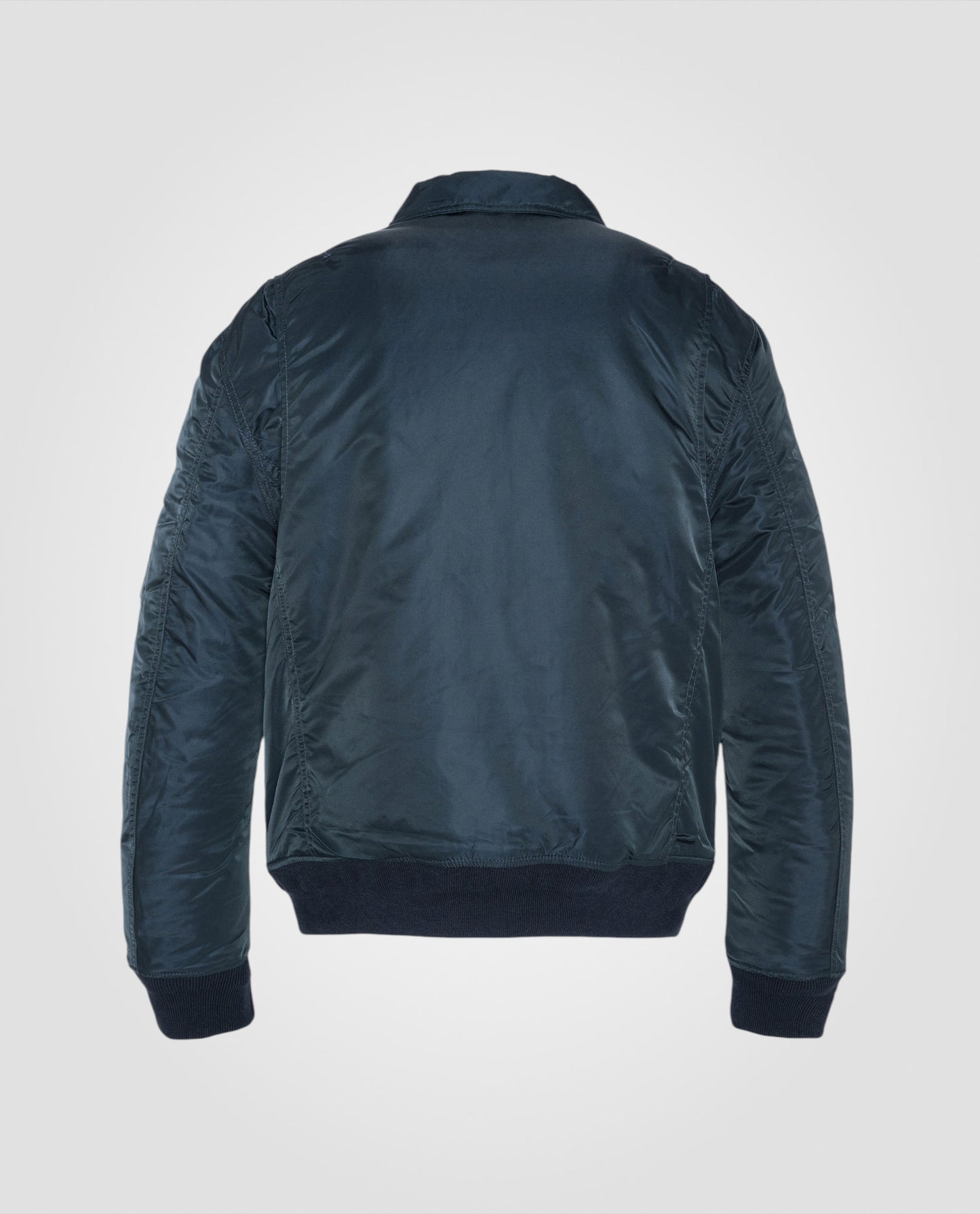 Navy Blue CWU Bomber im recycelten Nylon, eingestellter Schnitt, große Größe