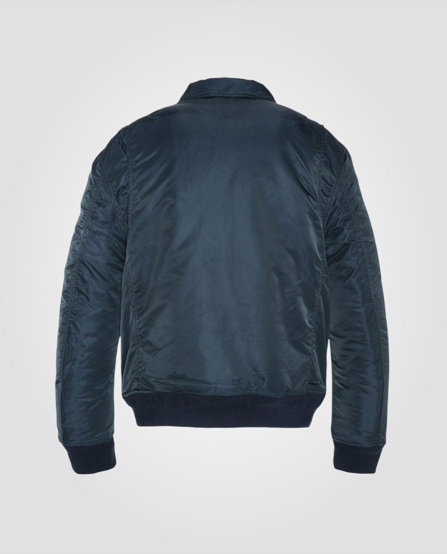Navy Blue CWU Bomber im recycelten Nylon, eingestellter Schnitt, große Größe