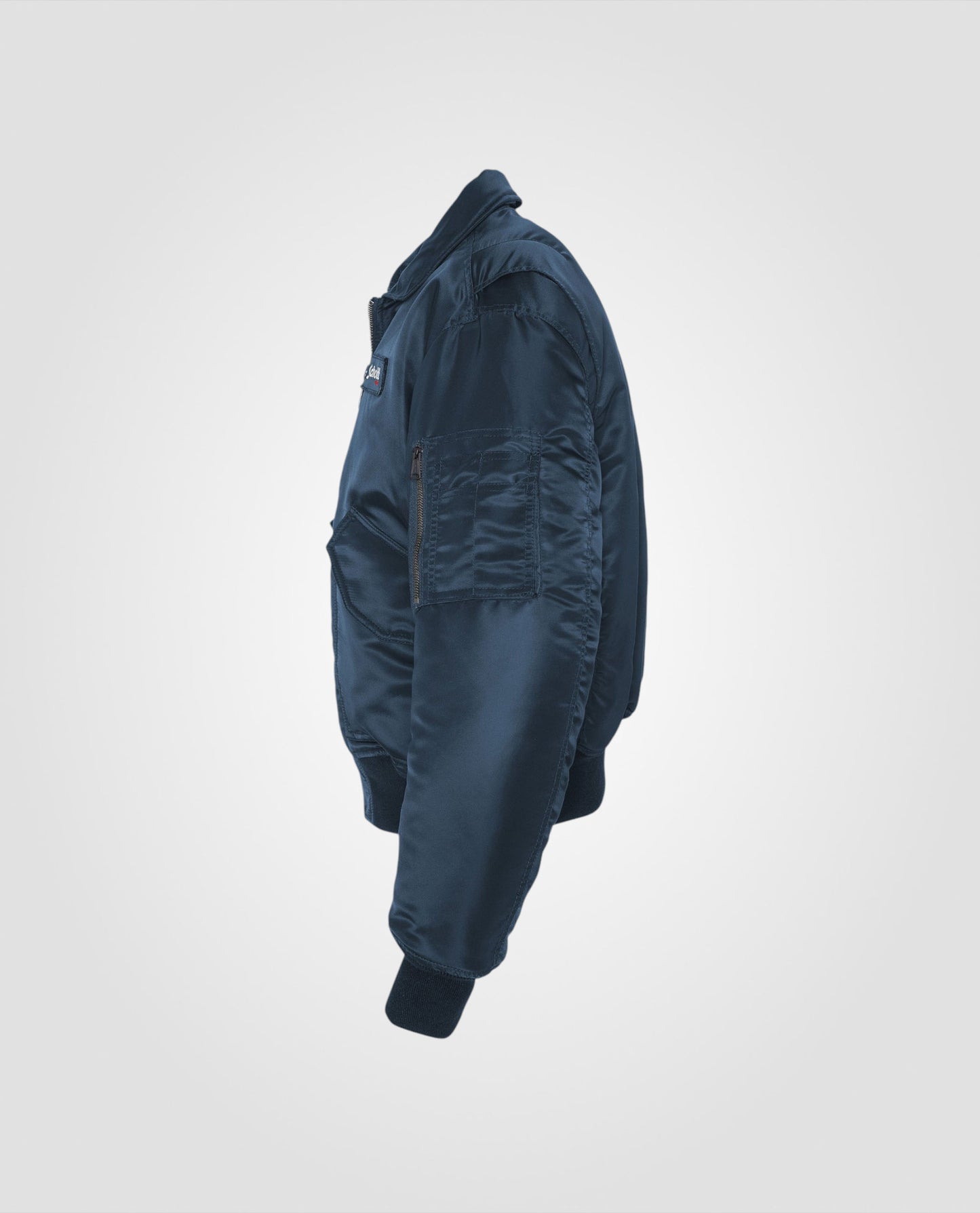 Bomber CWU 90's navy blue in recycled nylon, oversize cut, large size