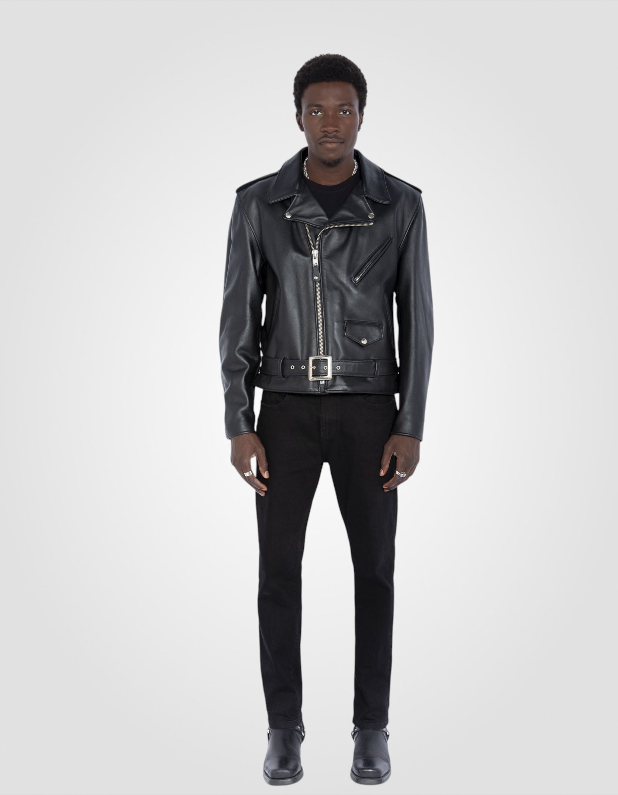 Blouson Perfecto® noir One Star mythique USA, cuir de vachette