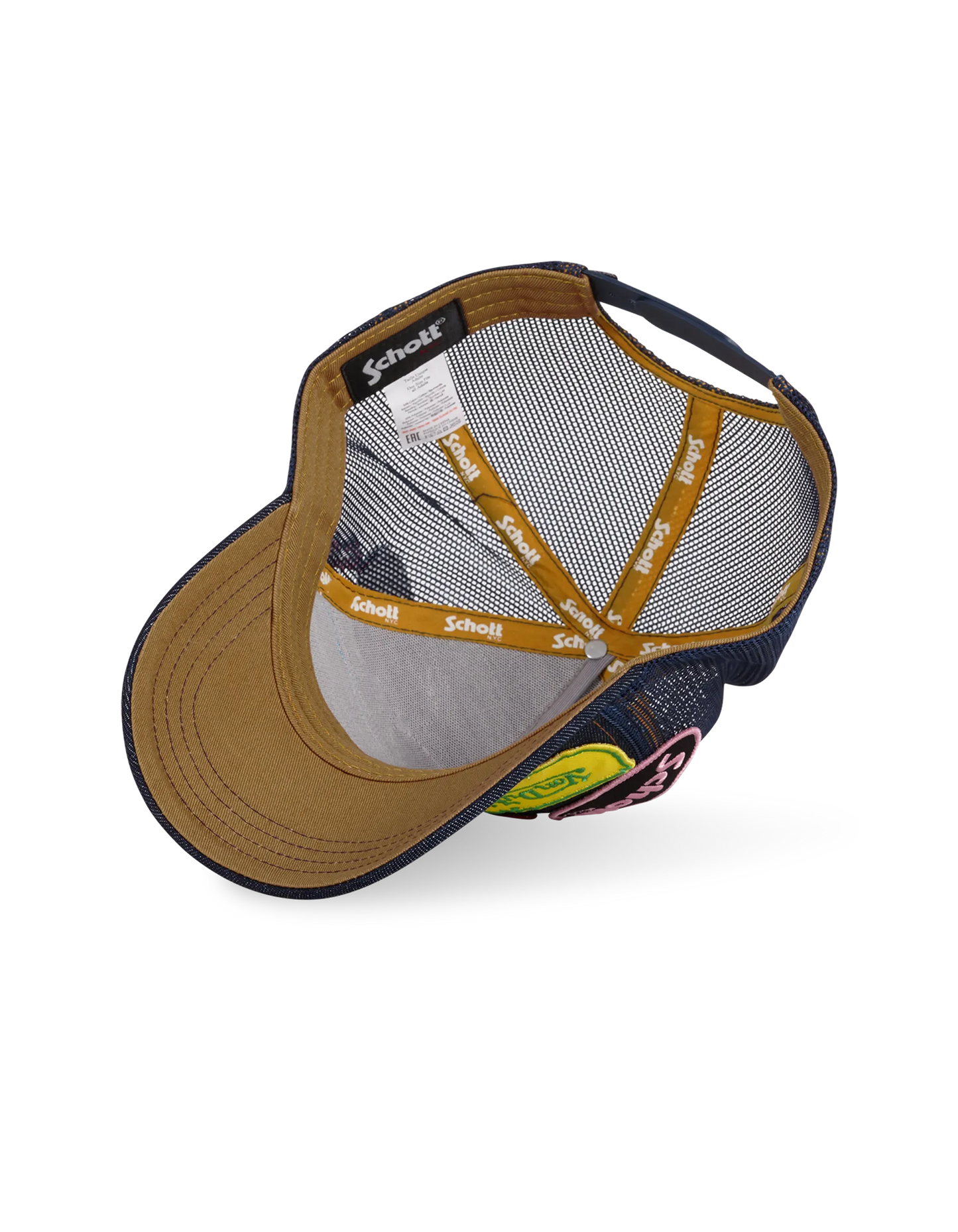 Schott X Von Dutch denim trucker cap