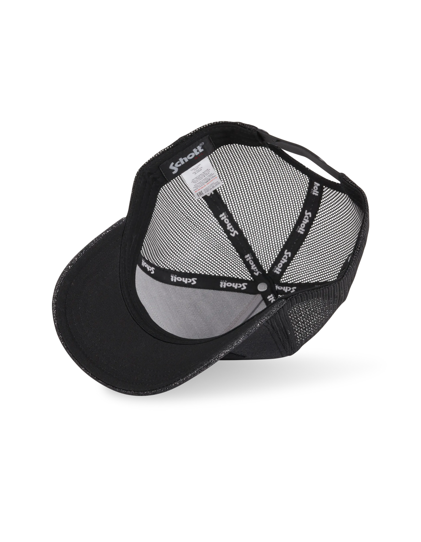 Schott X Von Dutch glitter trucker cap