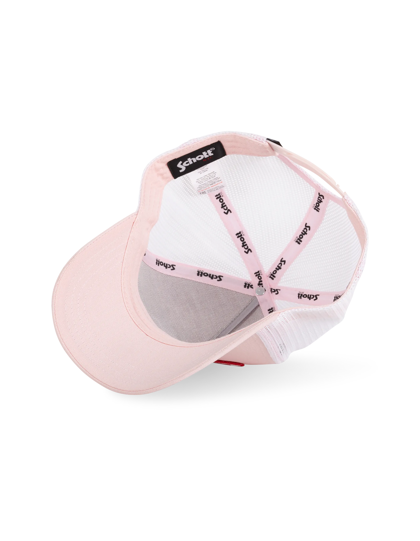 Schott X Von Dutch pink trucker cap