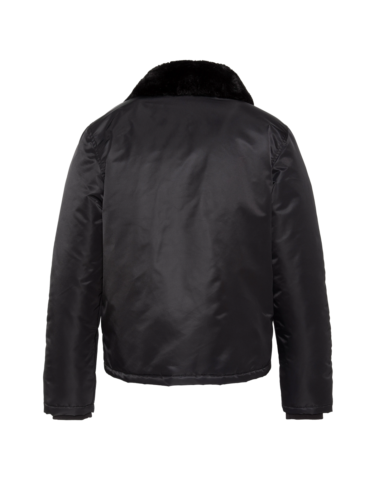 Blouson security noir à col amovible