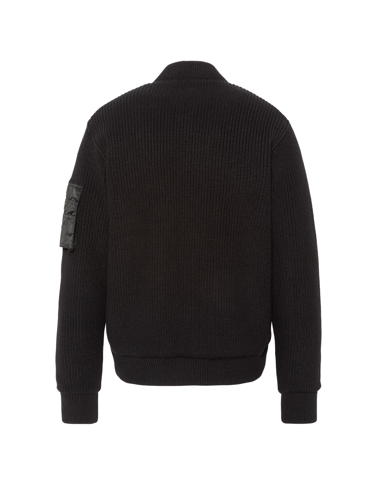 Blouson bomber noir type MA-1 bi-matière