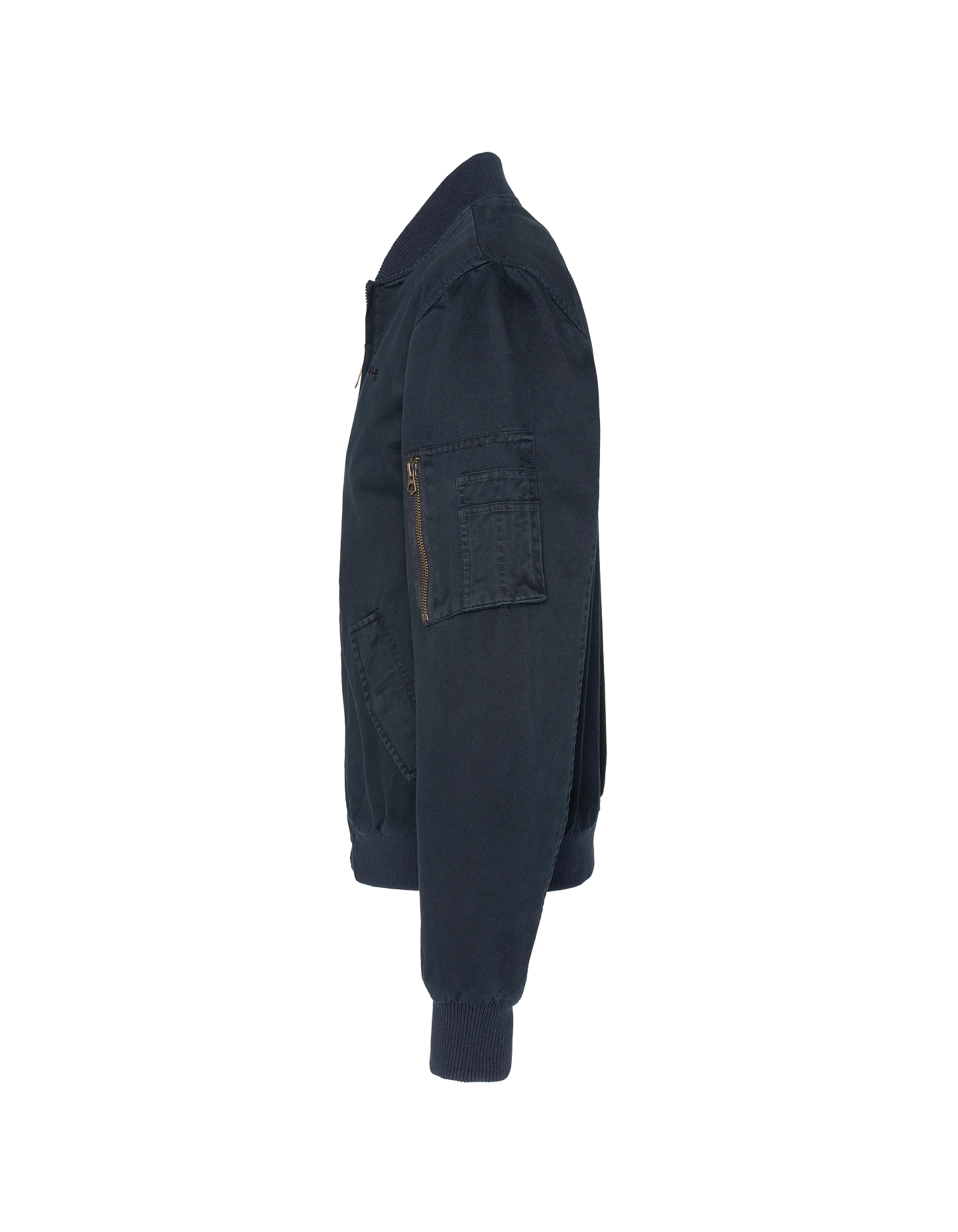Bomber MA-1 bleu marine, coton lavé