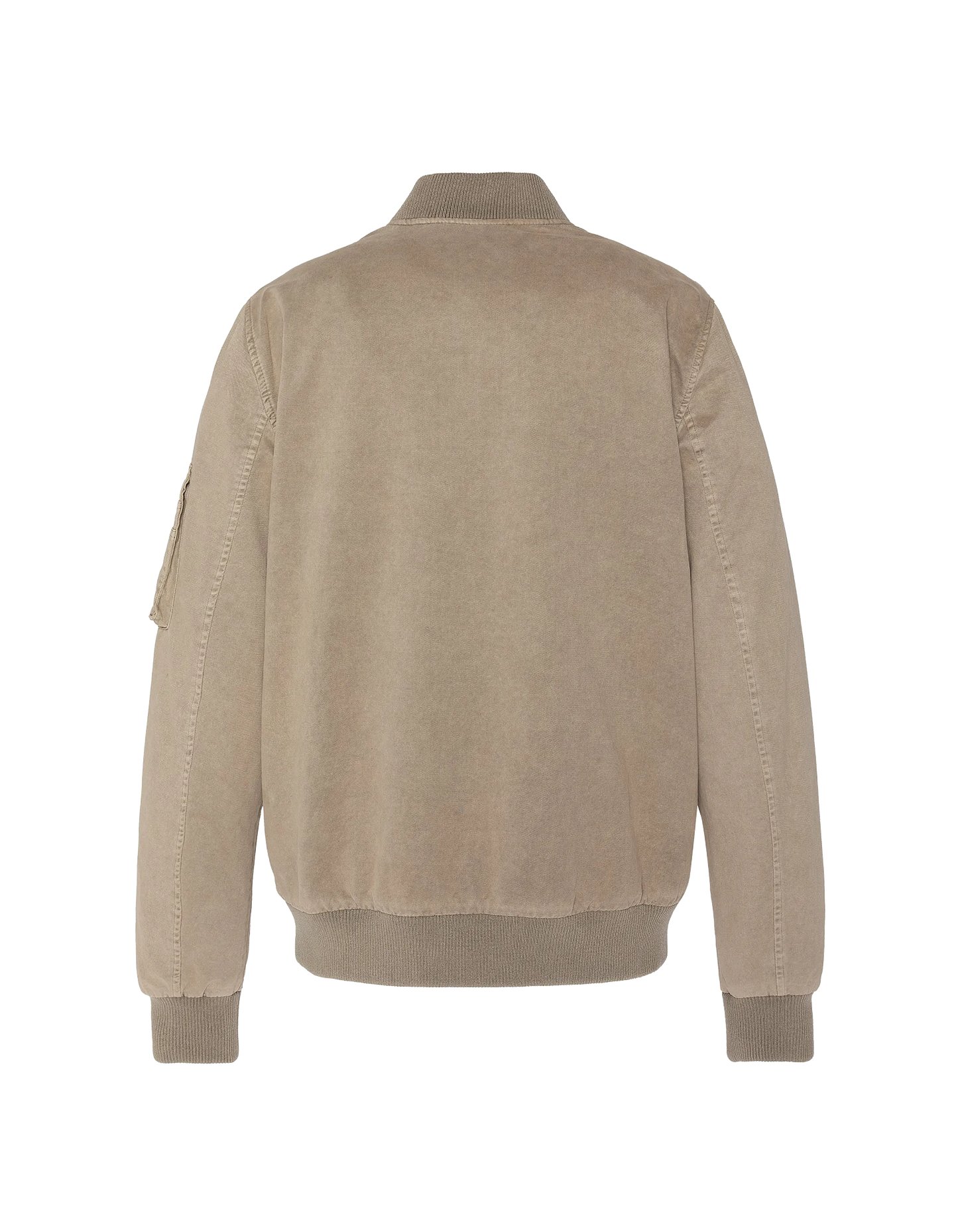 Bomber ma-1 taupe, algodón lavado