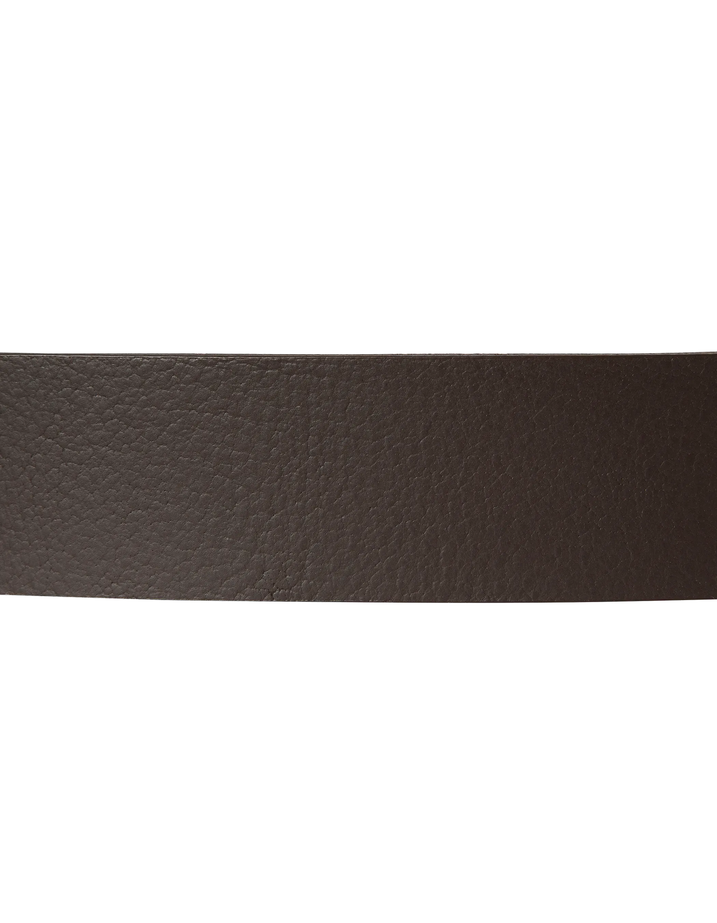 Vintage brauner Gürtel mit perforierter Metallschnalle, Kuhspannenleder