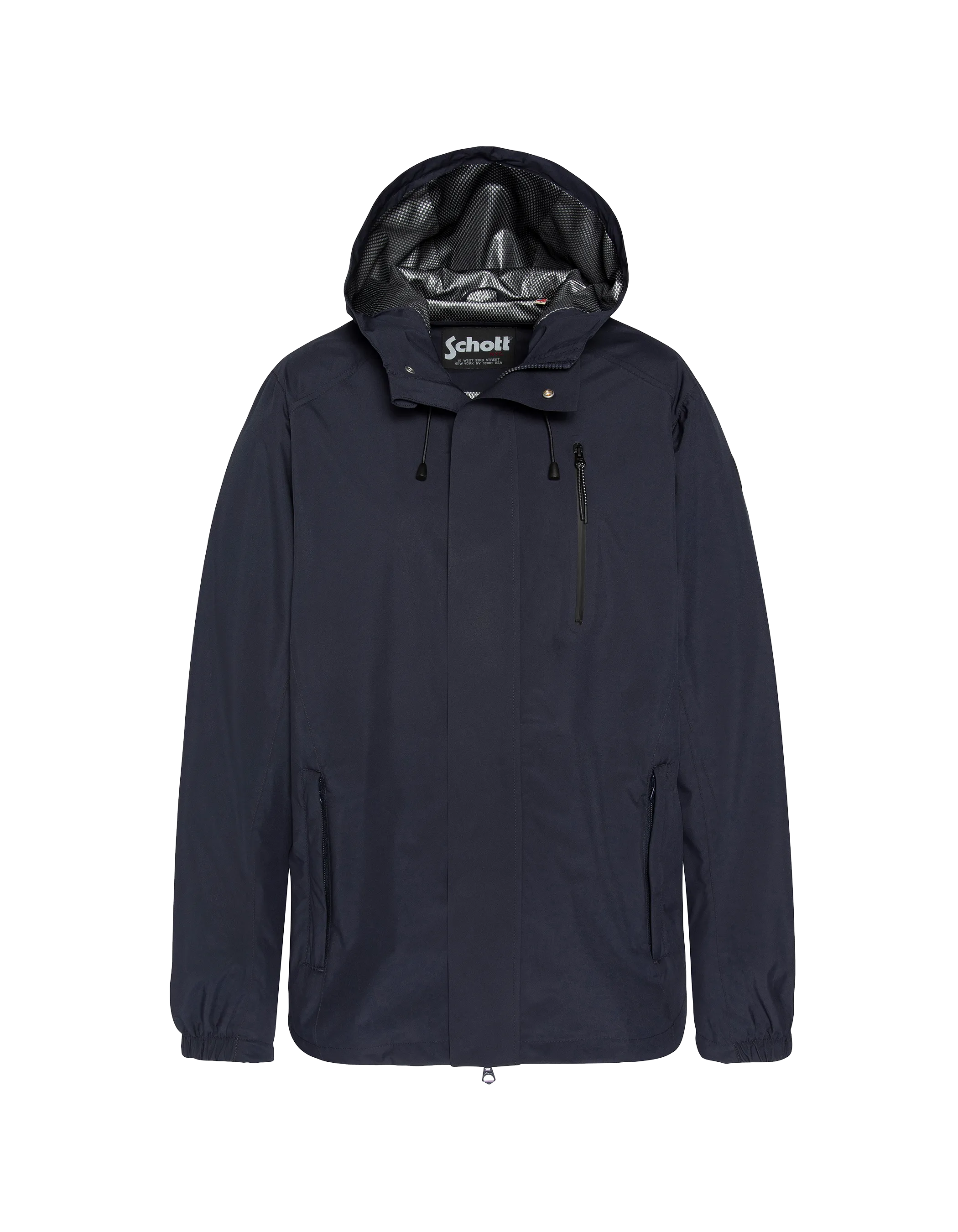 Veste Coupe Coupe Vent A Capuche Coupe-vent Bleu Marine Technique