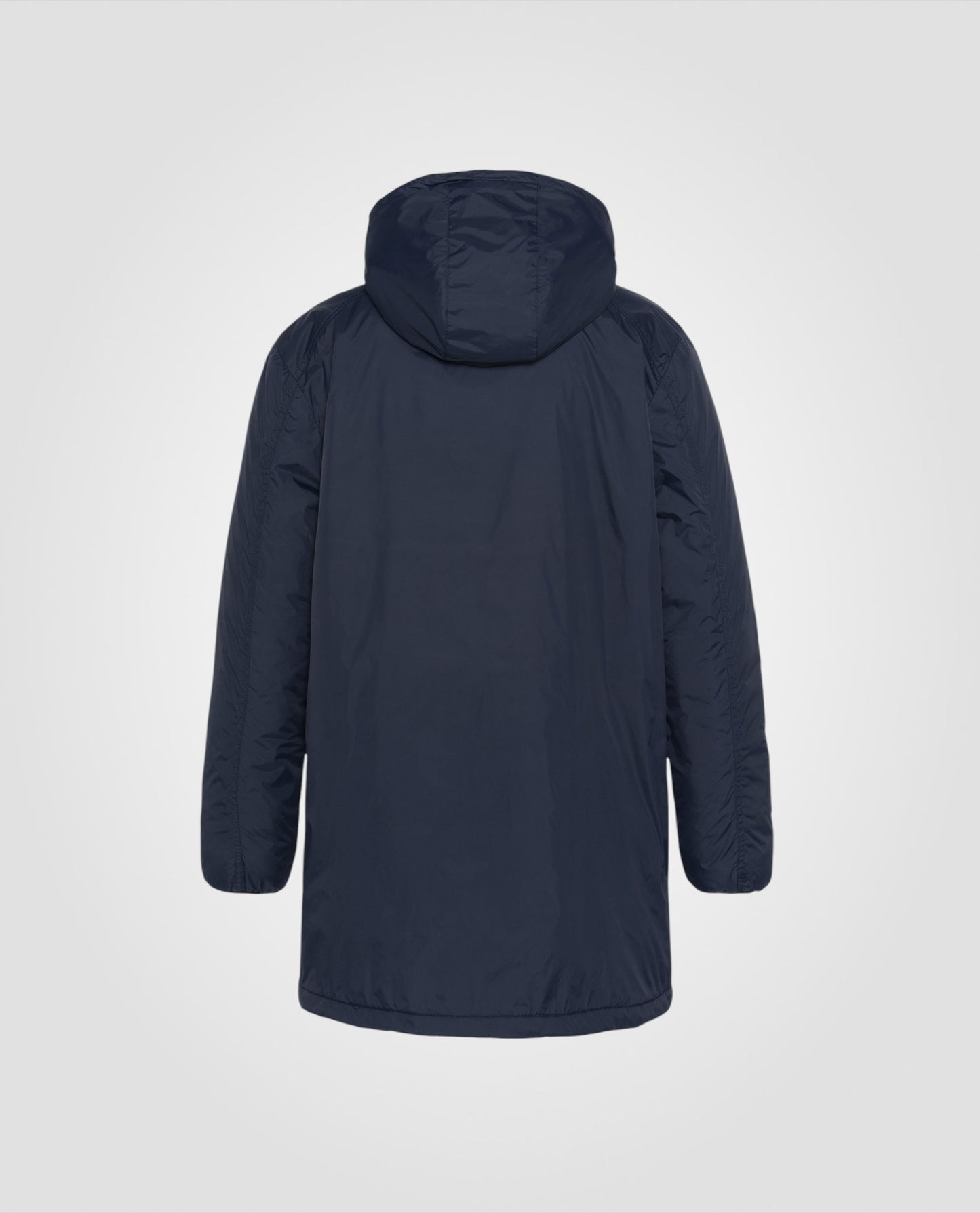 Sherpa Long Navy Blue Parka