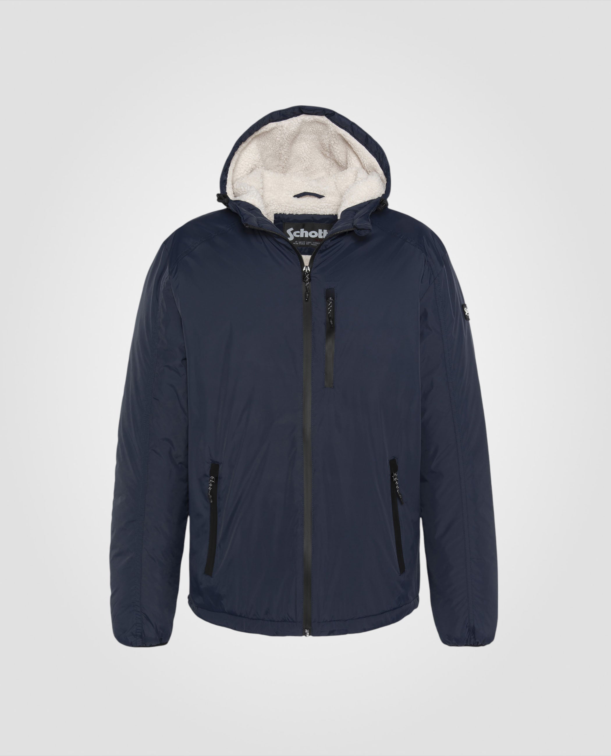 Parka bleu marine doublée sherpa BLADEN Schott NYC®