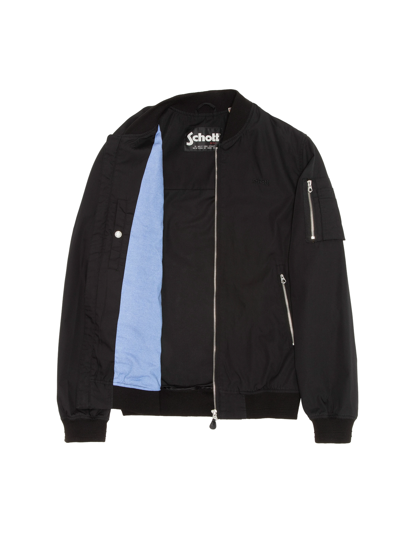 Bomber noir léger déperlant