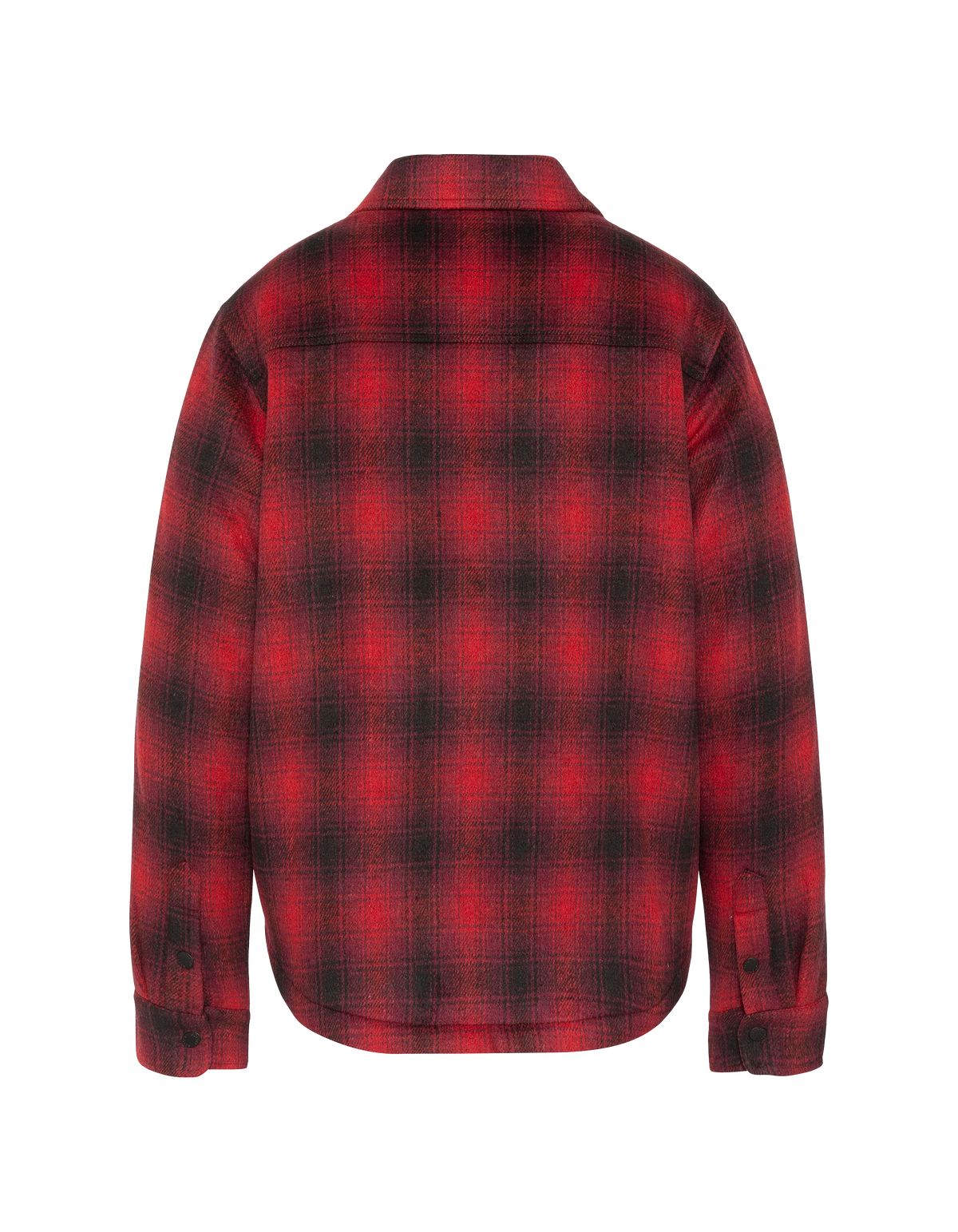 Veste à carreaux rouge doublée sherpa