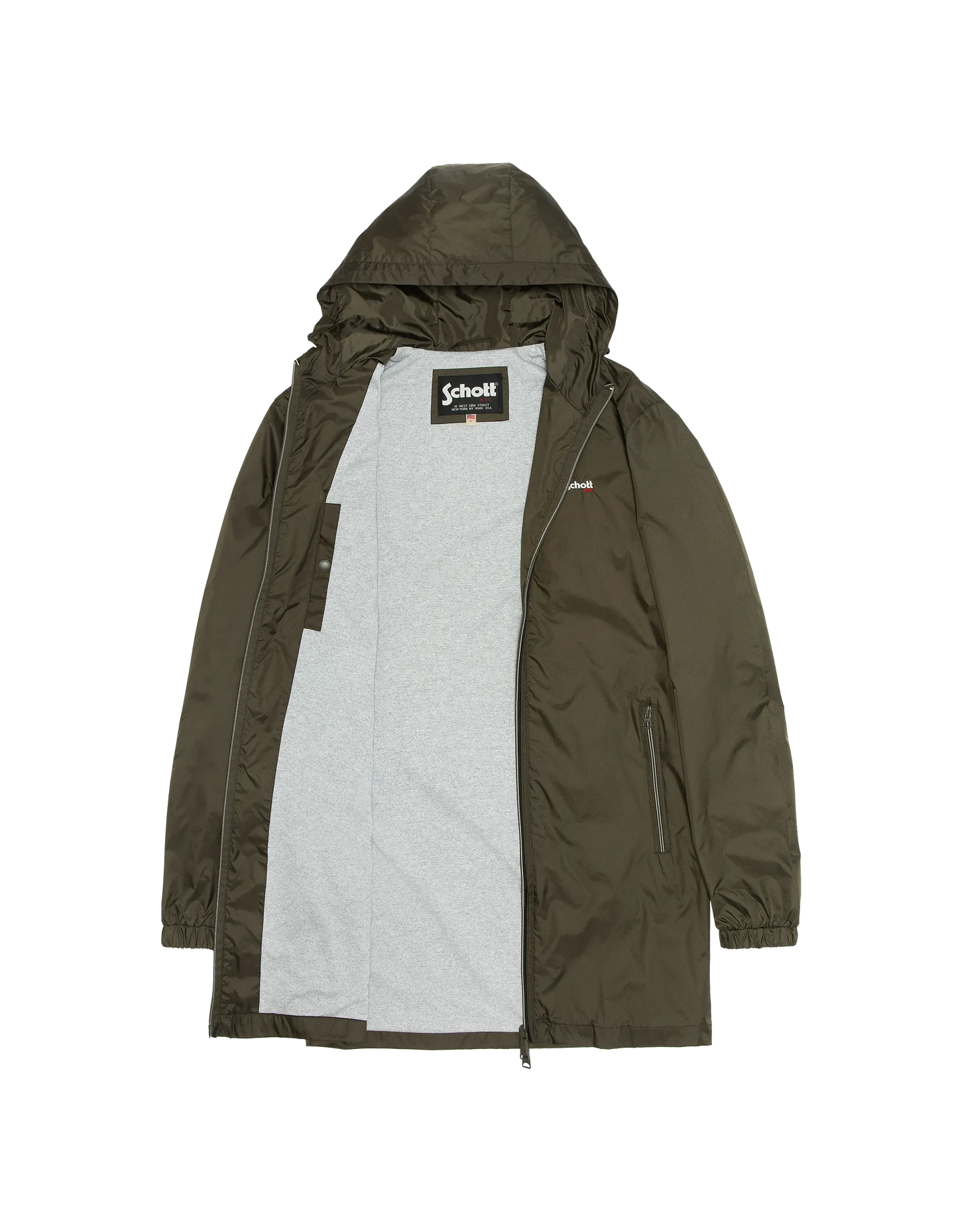 Langer Kapuzenkhaki -Cutter