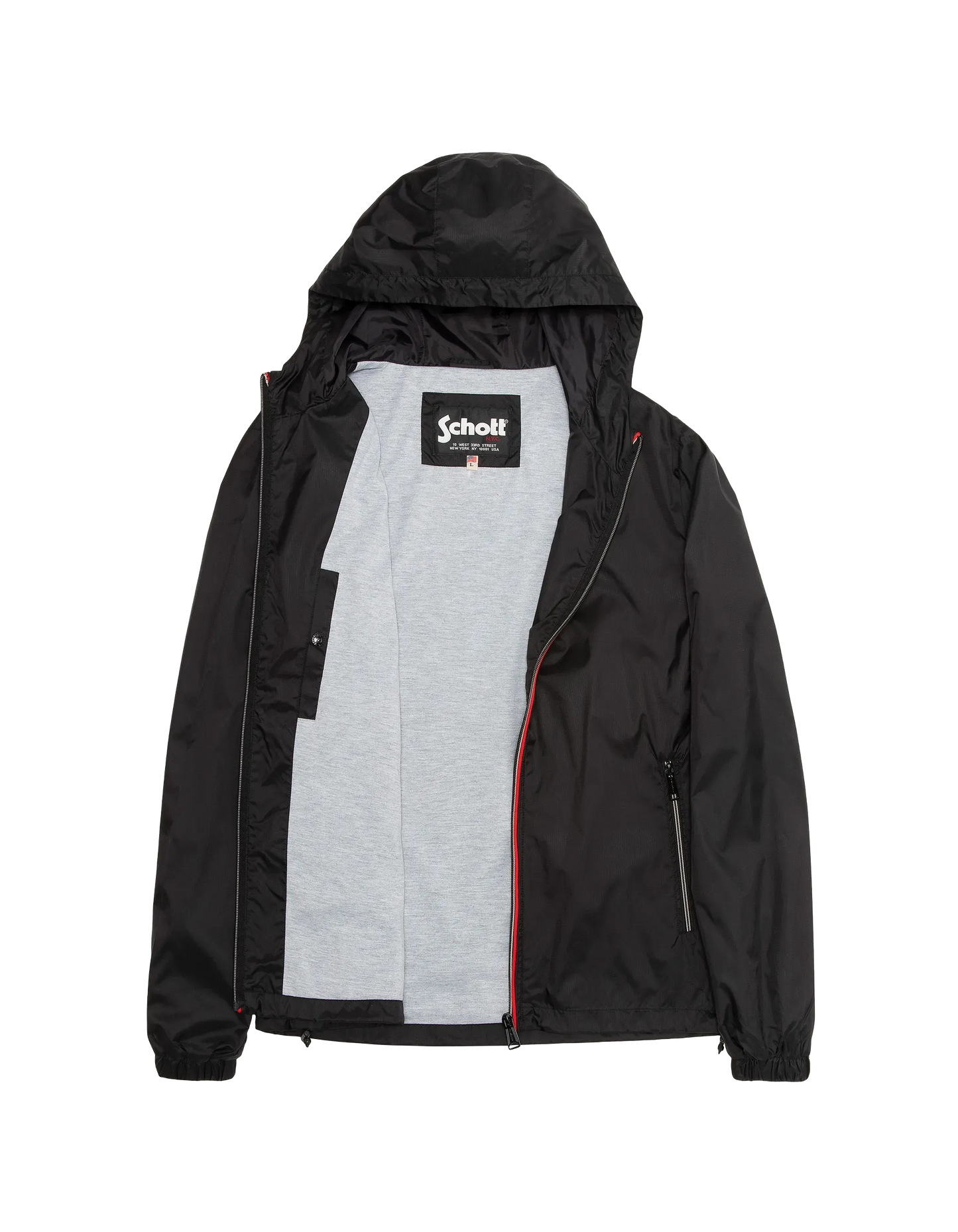 Parabrezza con cappuccio nero