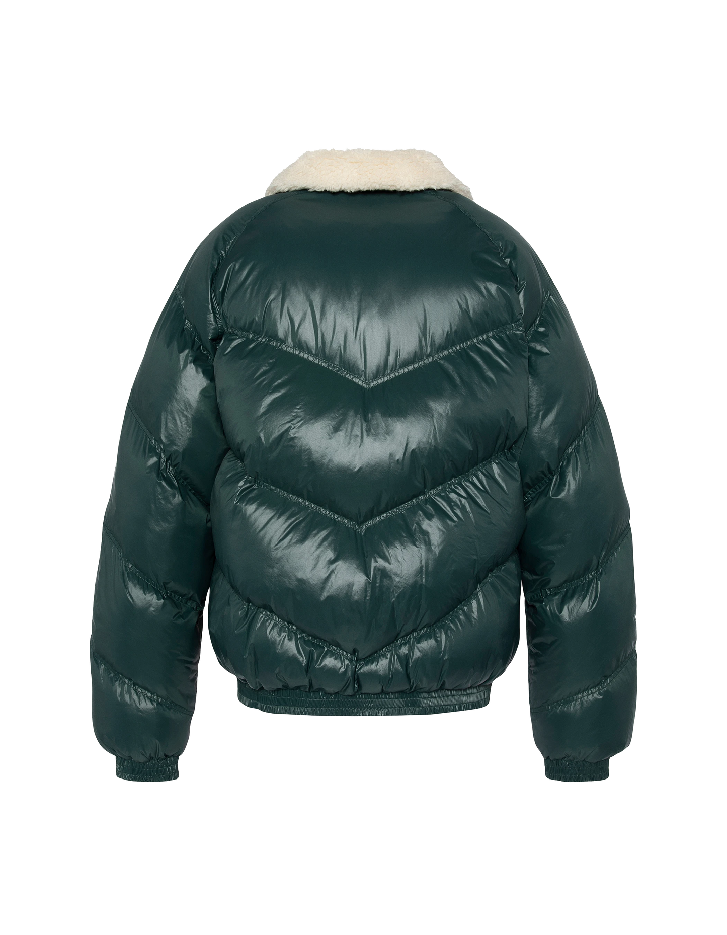 puffer jacket Retro Streetwear Shiny Forest Forest