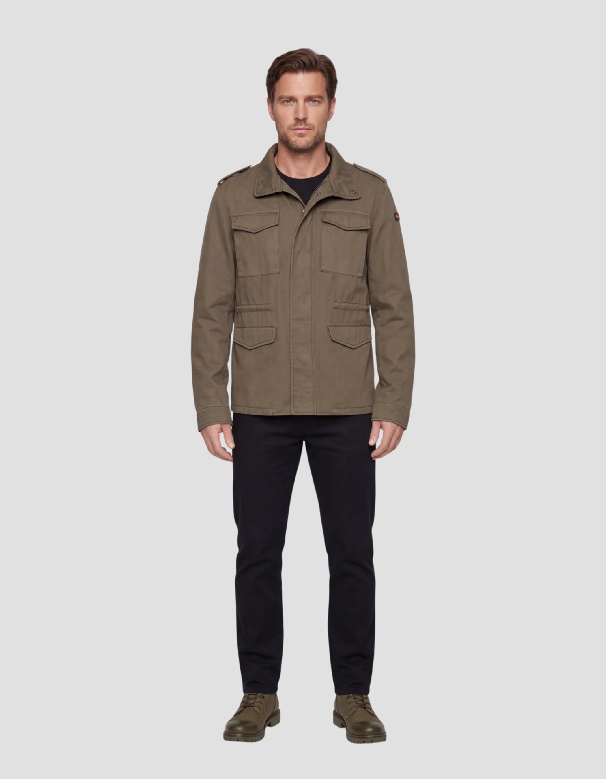 Khaki military jacket - COMMANDO | Schott NYC®