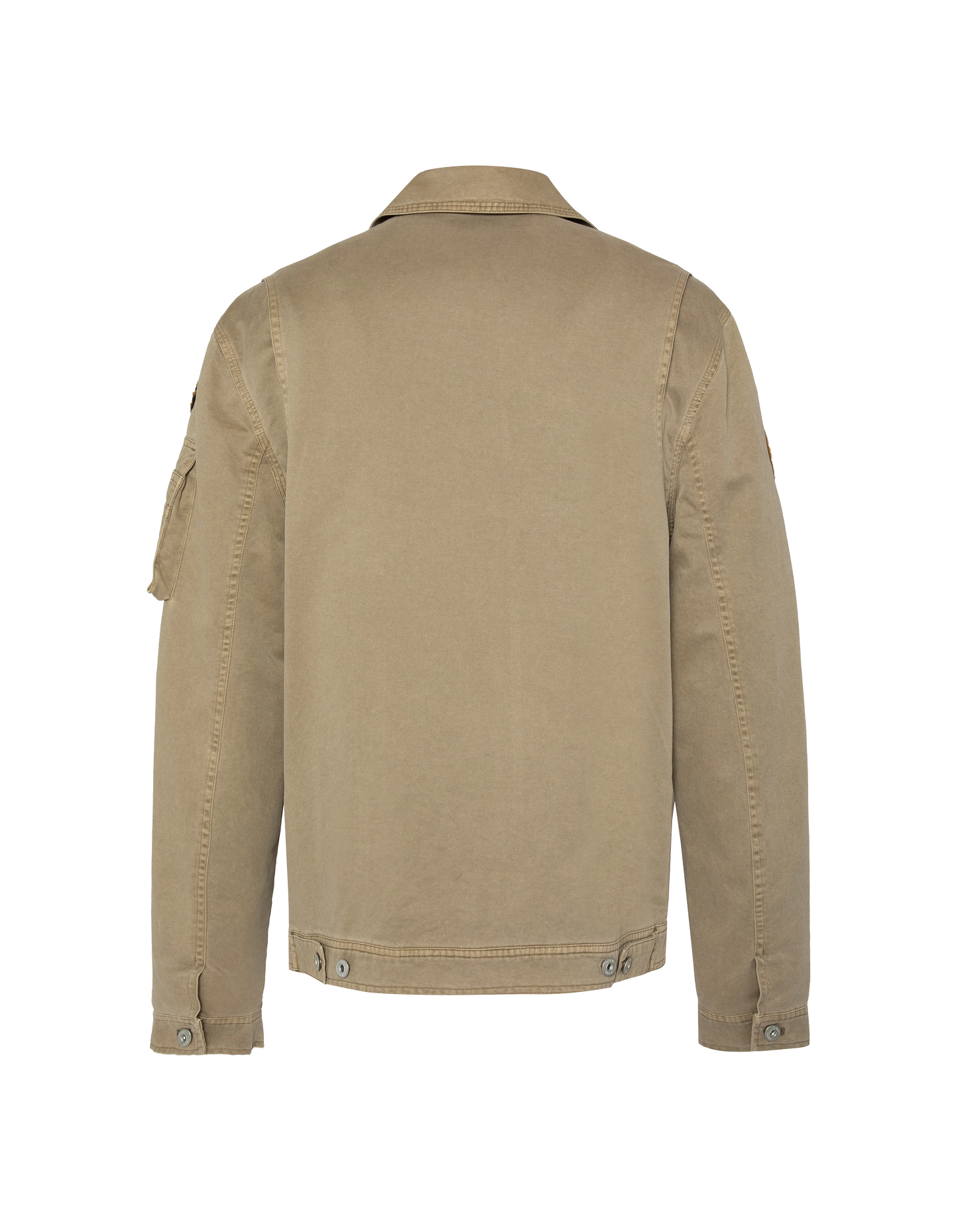Blouson army taupe badgé