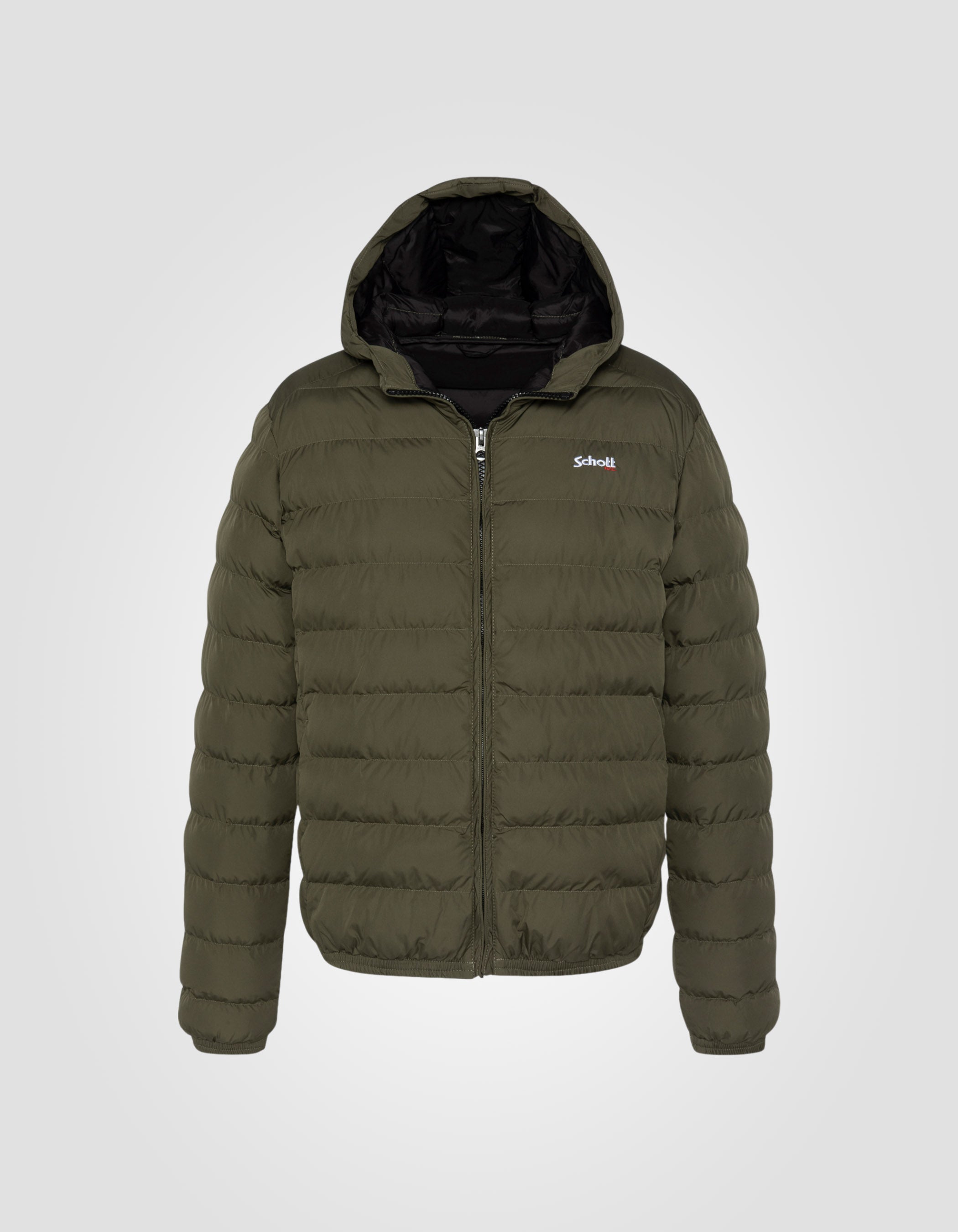 Leichte Khaki -Jacke mit Kapuze Dayton Schott NYC® - Main Image