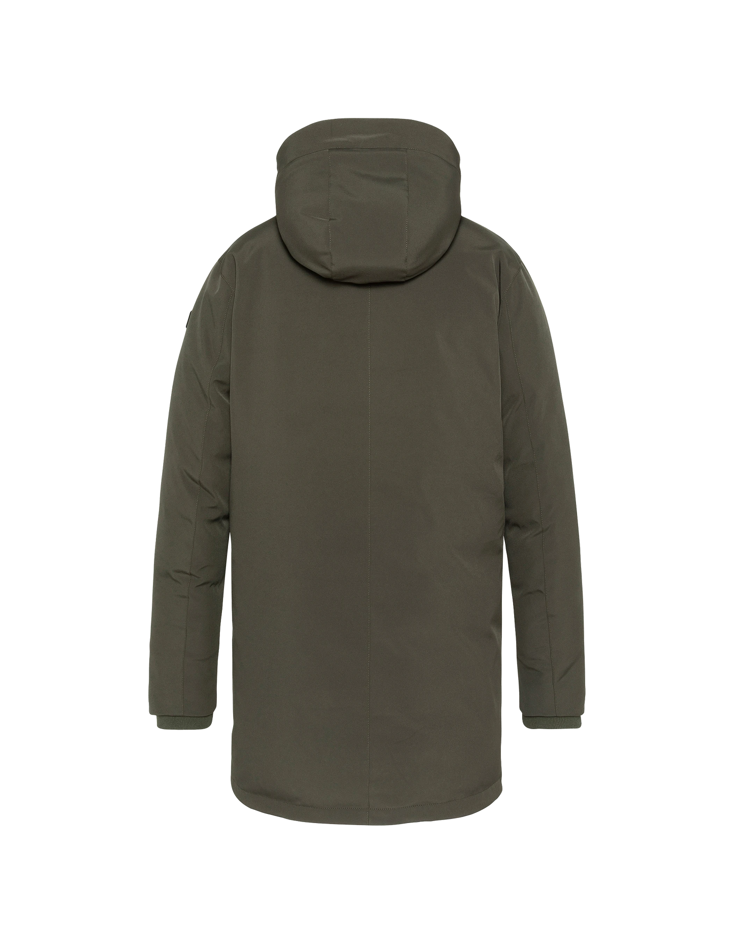 Parka kaki foncé multipoches à capuche