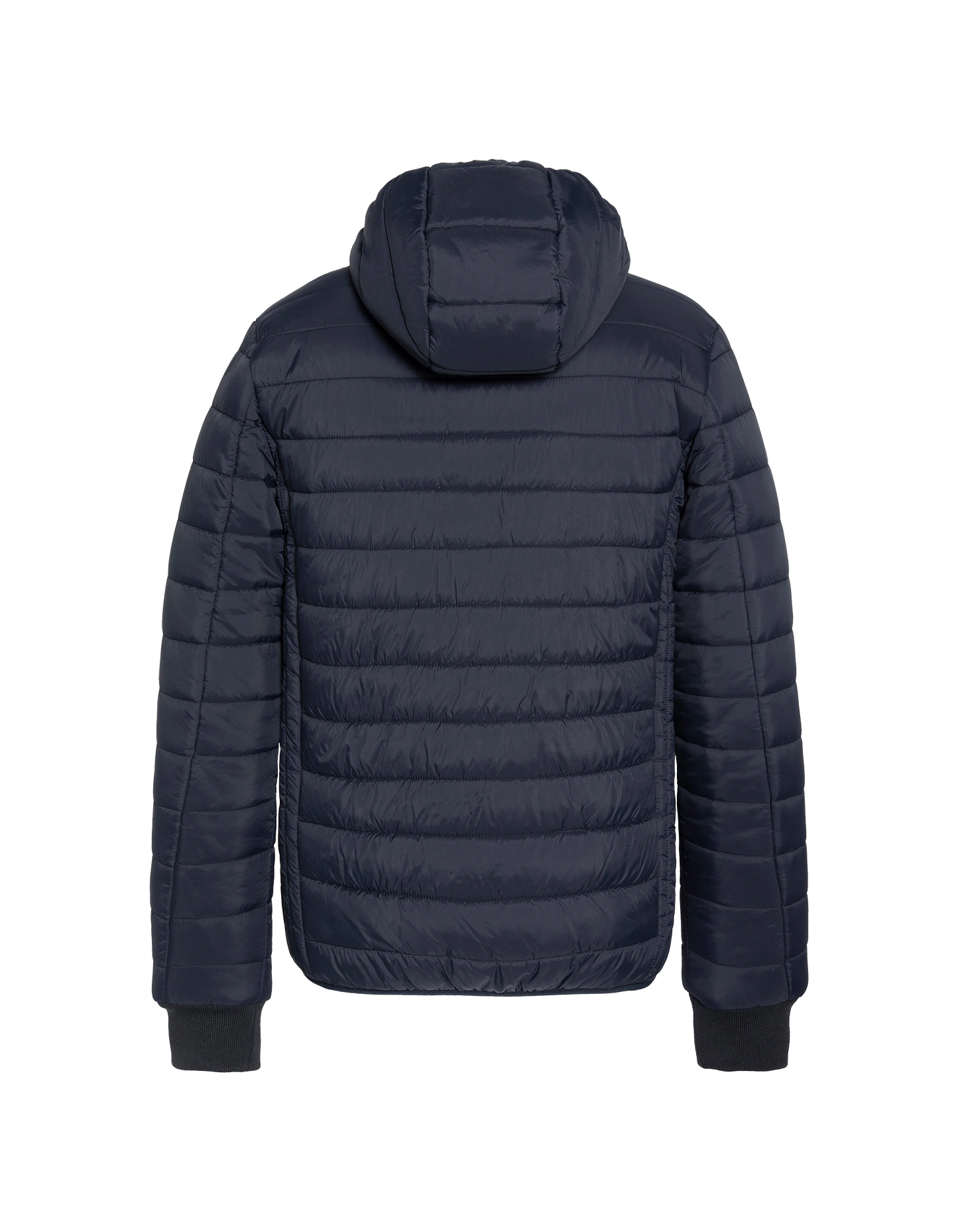 Marineblaue Jacke mit abnehmbarem Kunstpelzkragen