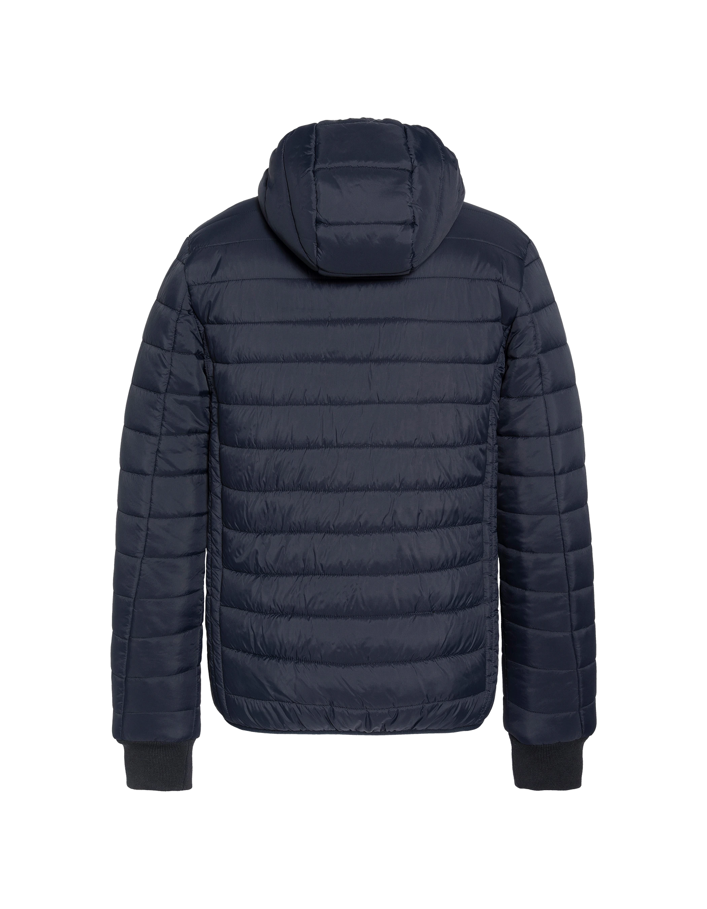 Giacca blu navy con doppia pelliccia doppia pelliccia