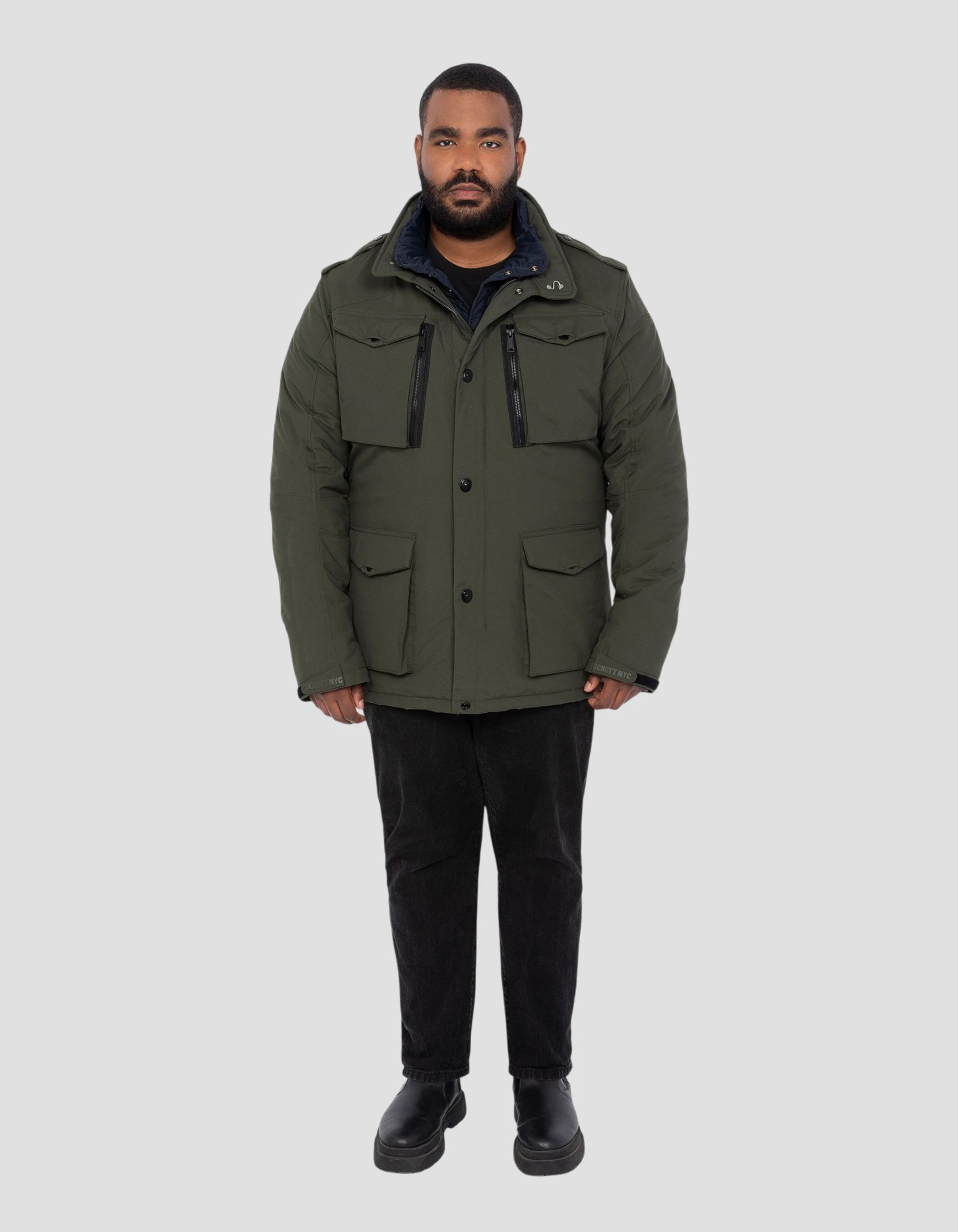 Multipoche khaki army jacket, removable, large size fieldggt