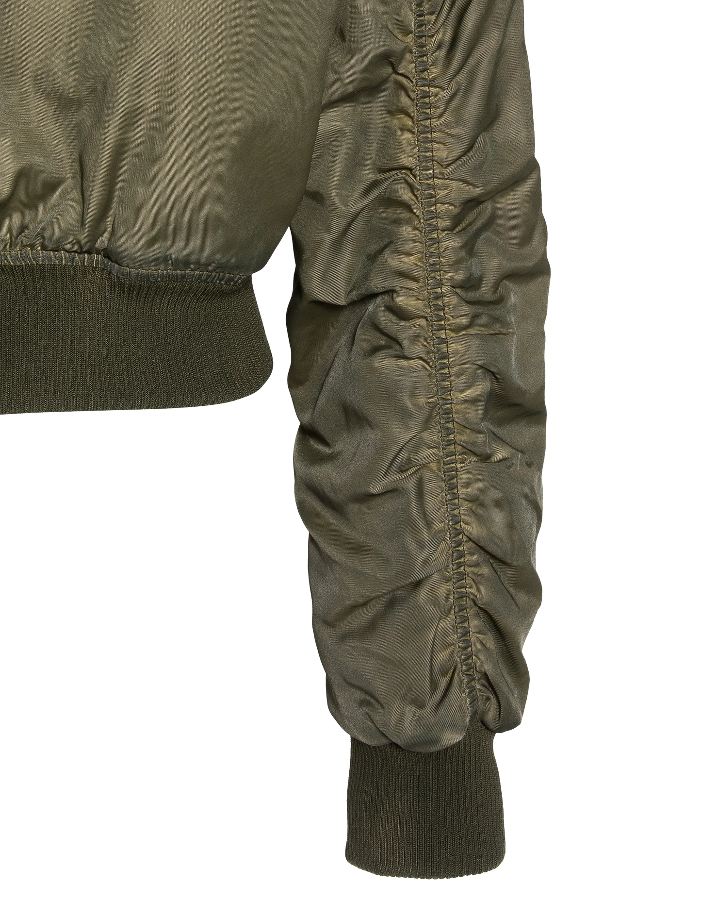 Bomber lavé oversize kaki