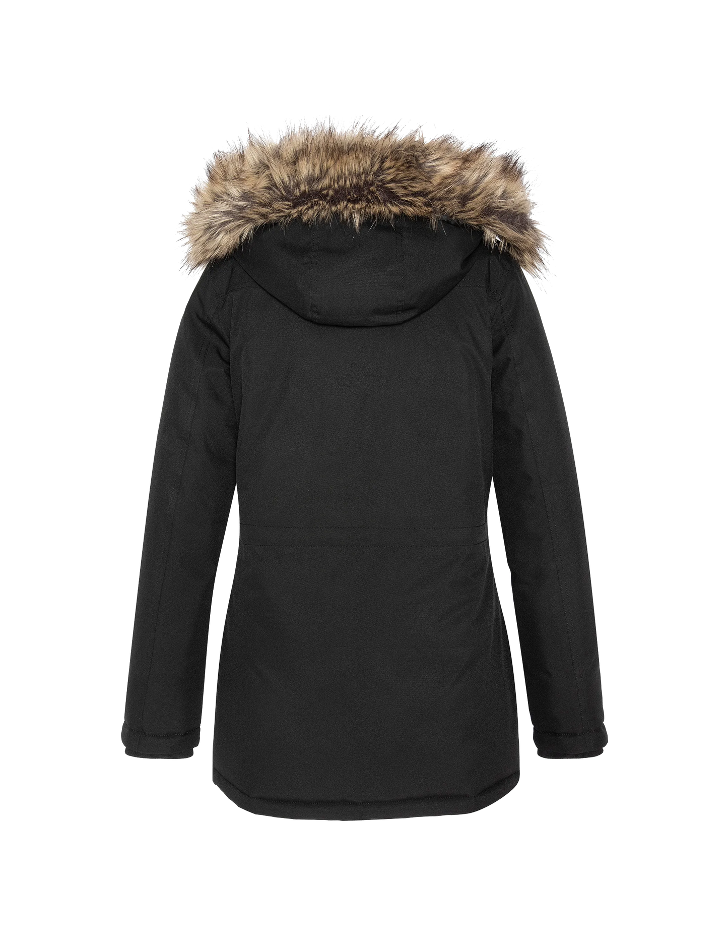Parka noire à capuche