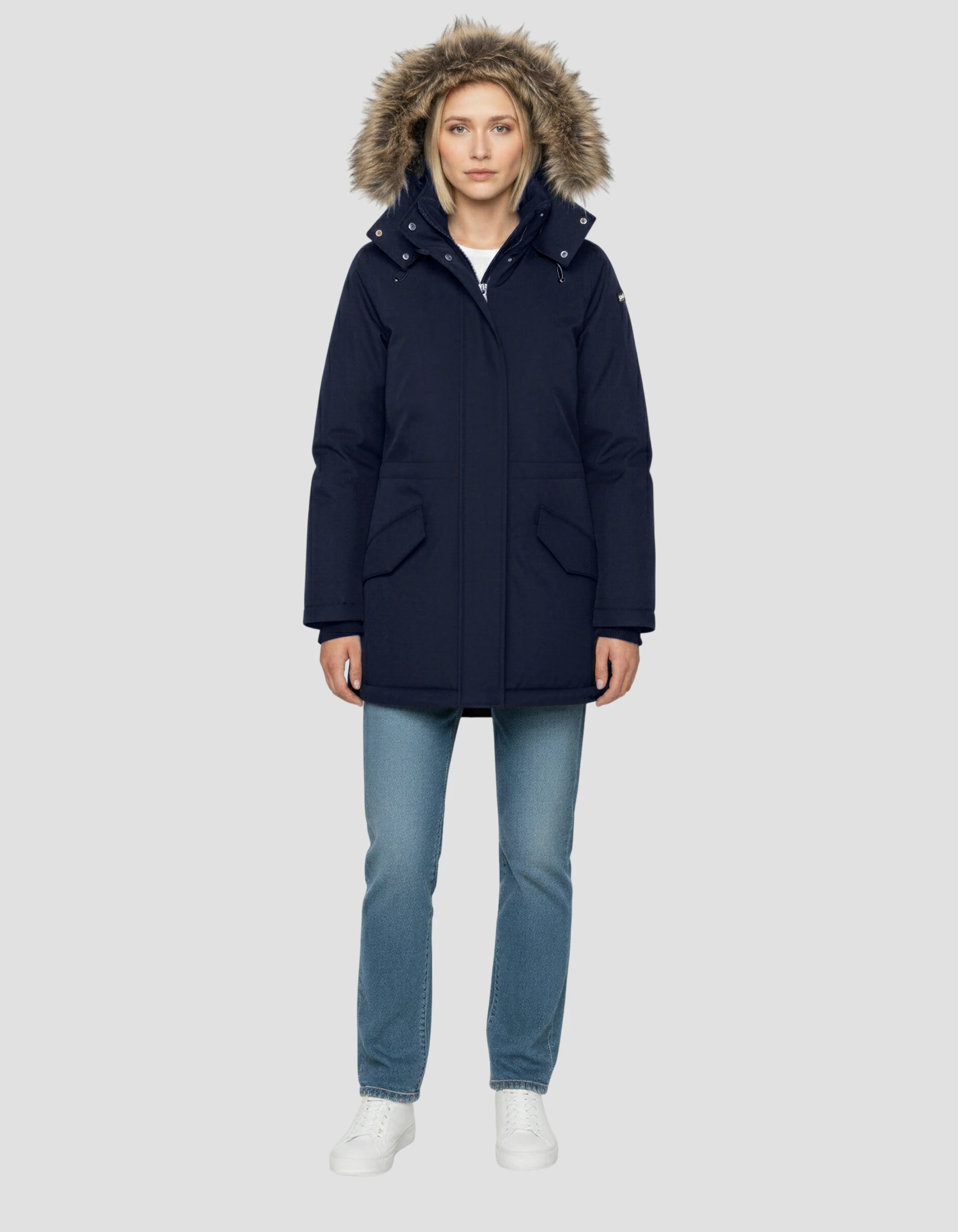 Navy blue parka - JKTFREYW | Schott NYC®