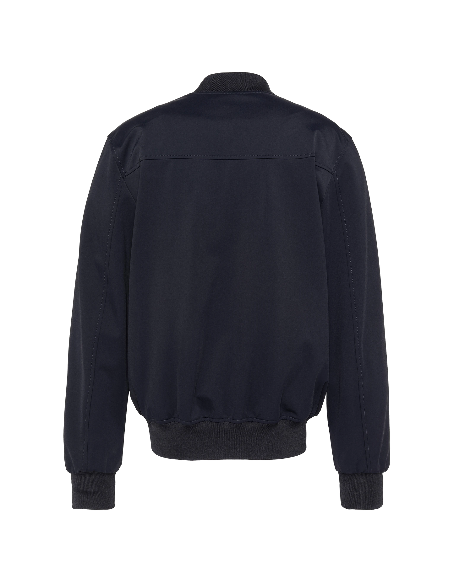 Navy blue technical bomber jacket
