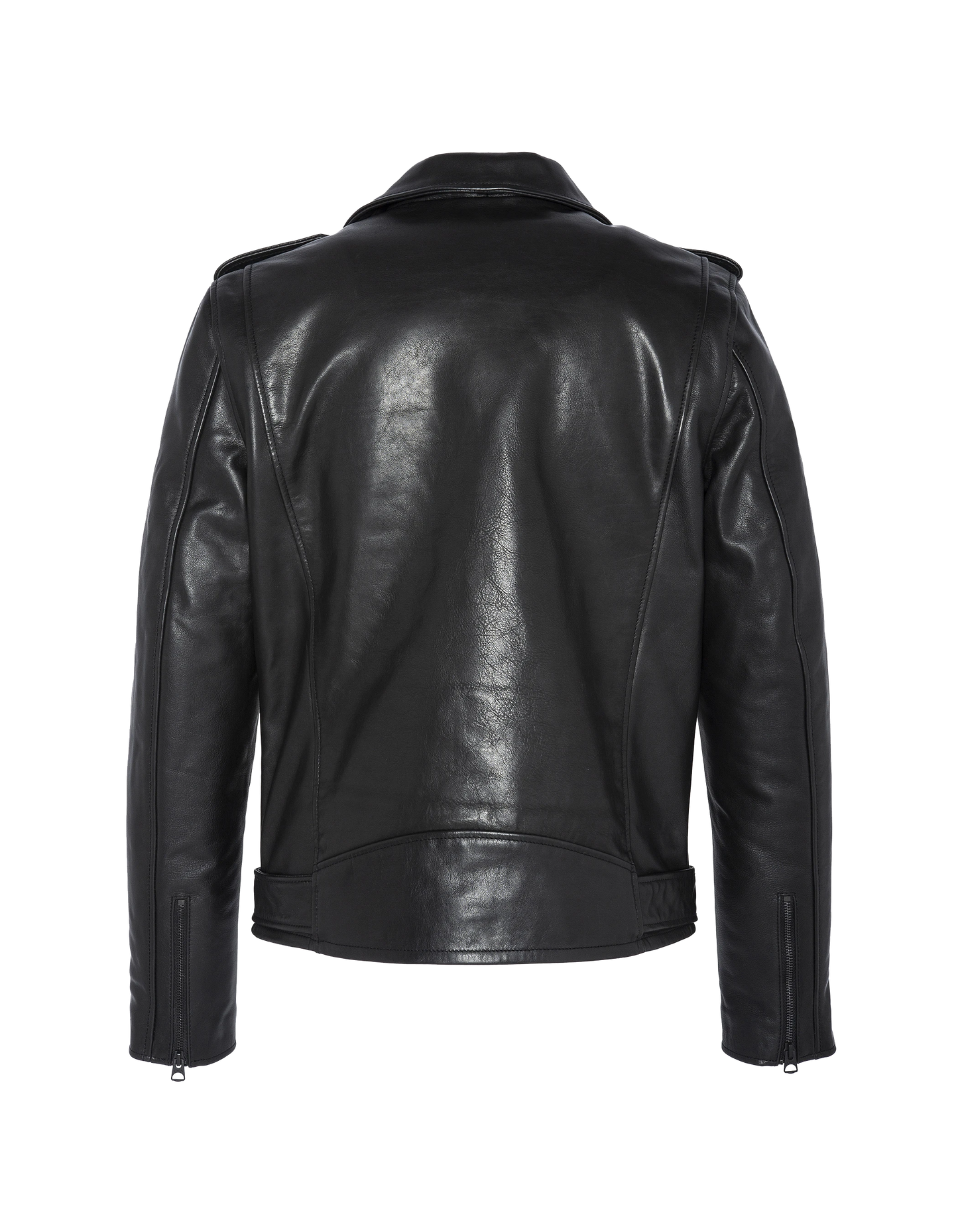 „full black“ Perfecto®-Jacke mit Gürtel, Rindsleder