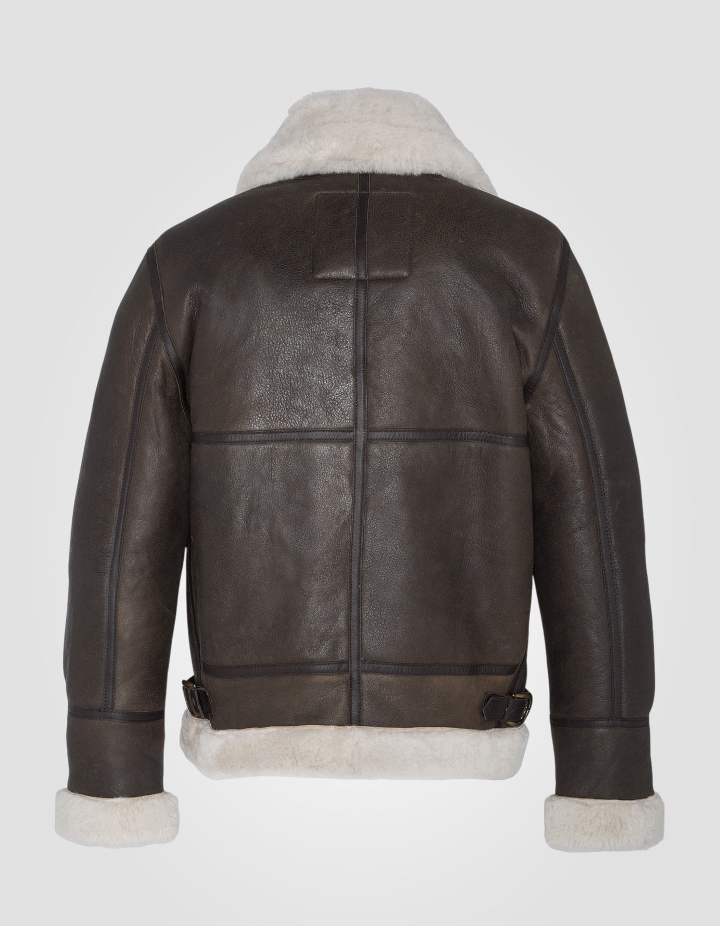 Bomber B-3 braune Jacke, Schafleder, große Größe