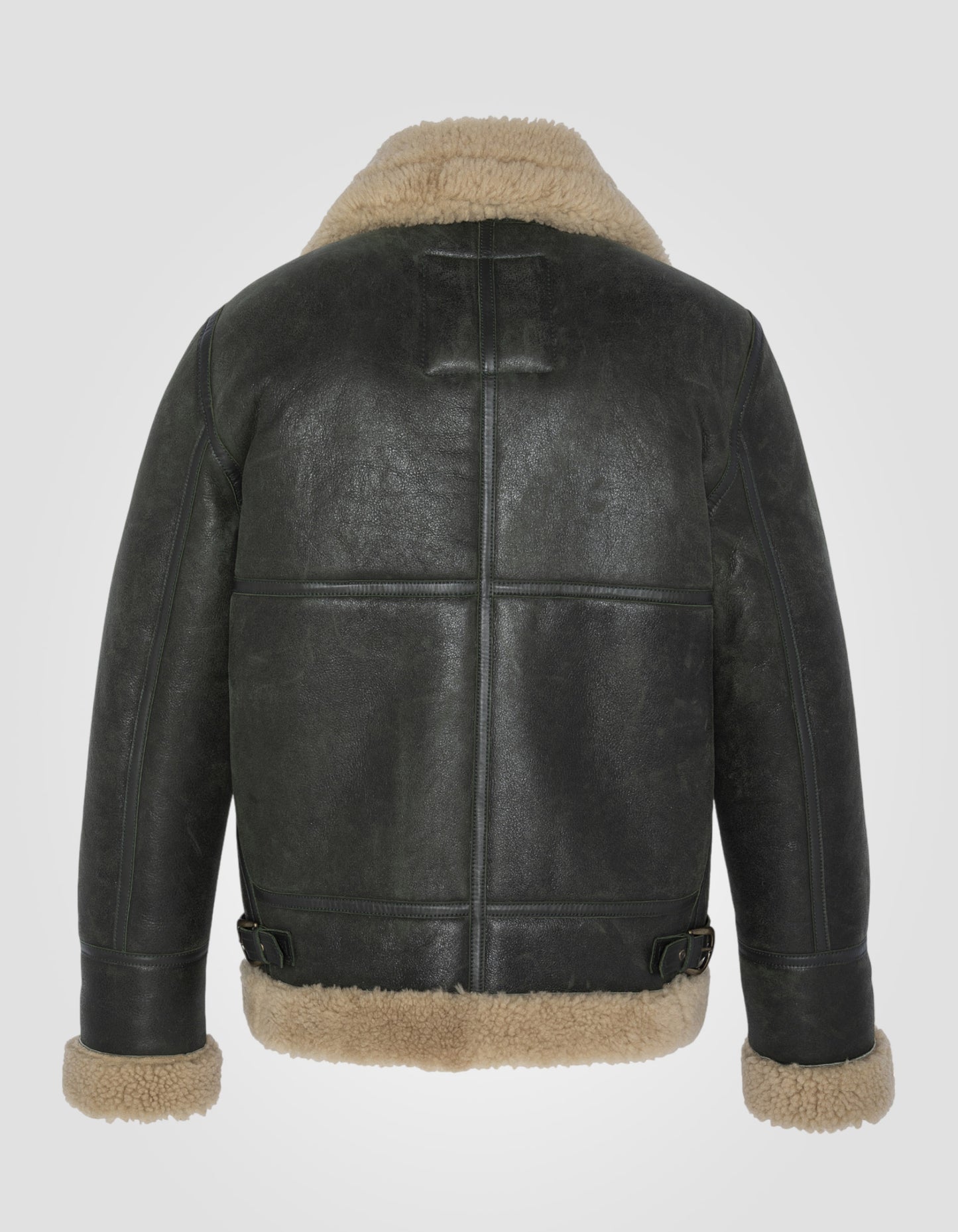 Bombardier B-3 Dark Khaki, Schafleder, großer Größe