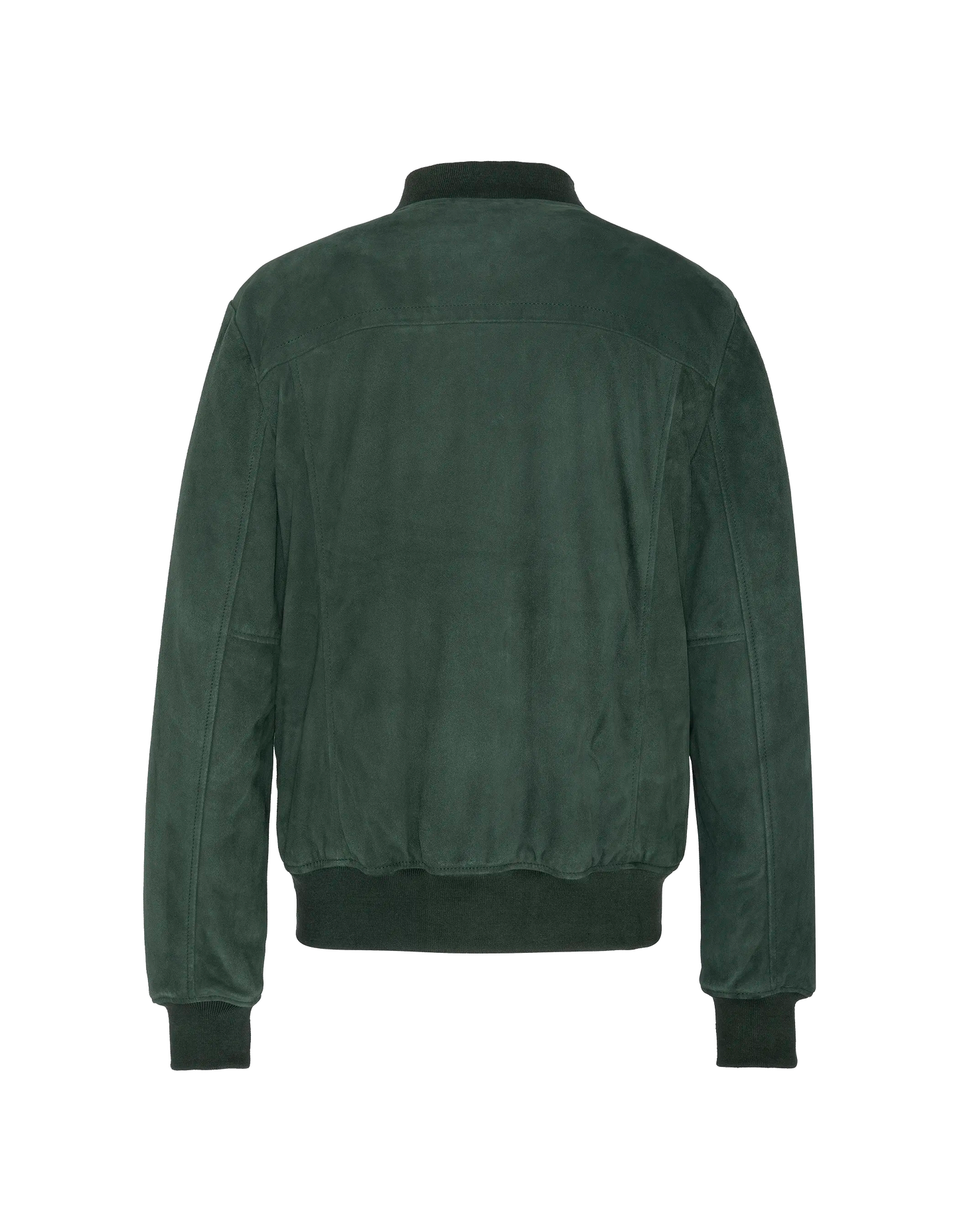 Blouson casual léger vert, cuir de chèvre