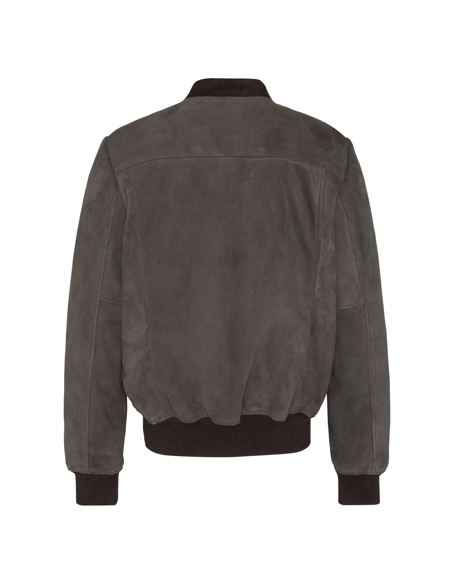 Blouson casual léger taupe, cuir de chèvre