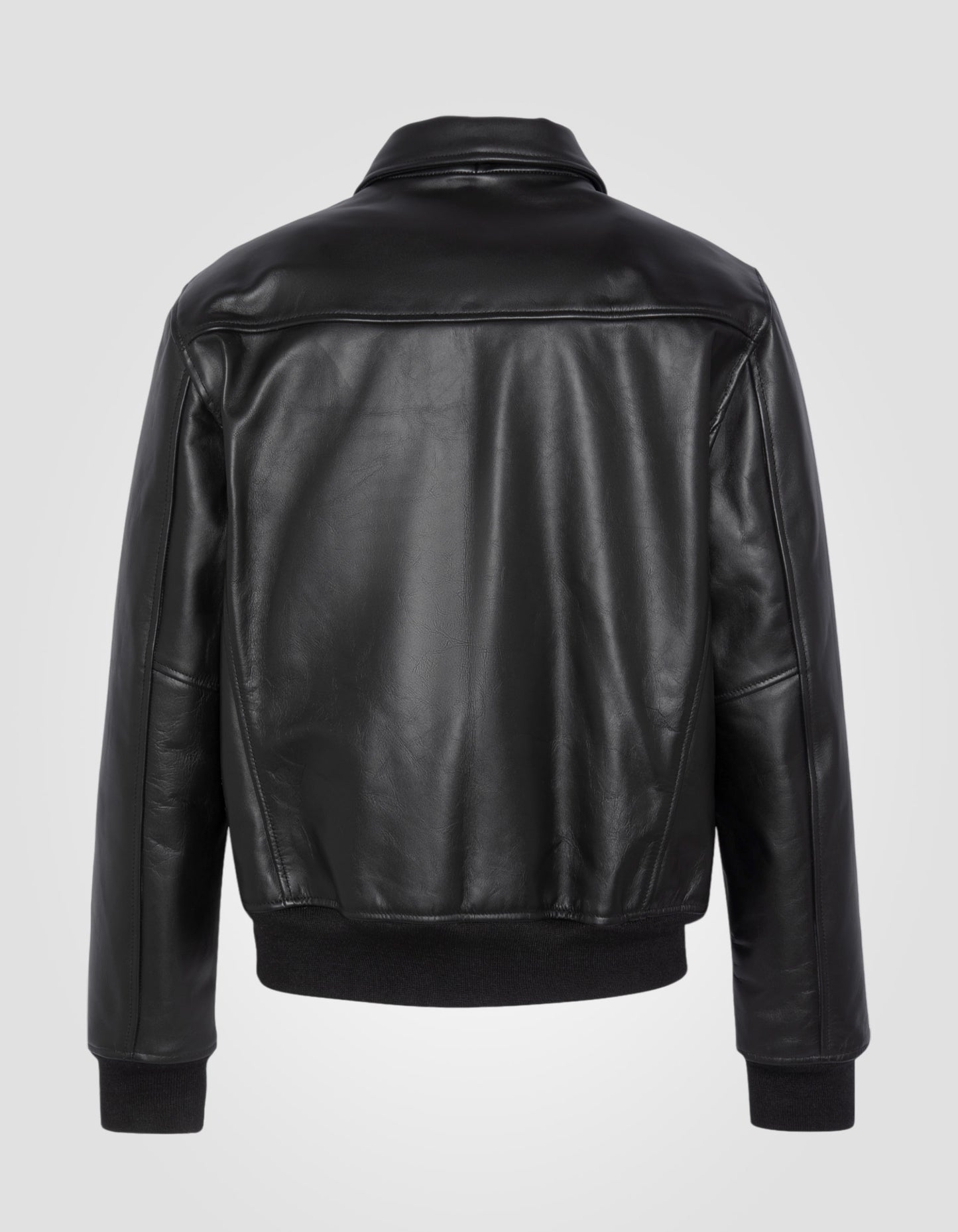 Blouson casual, cuir de vachette