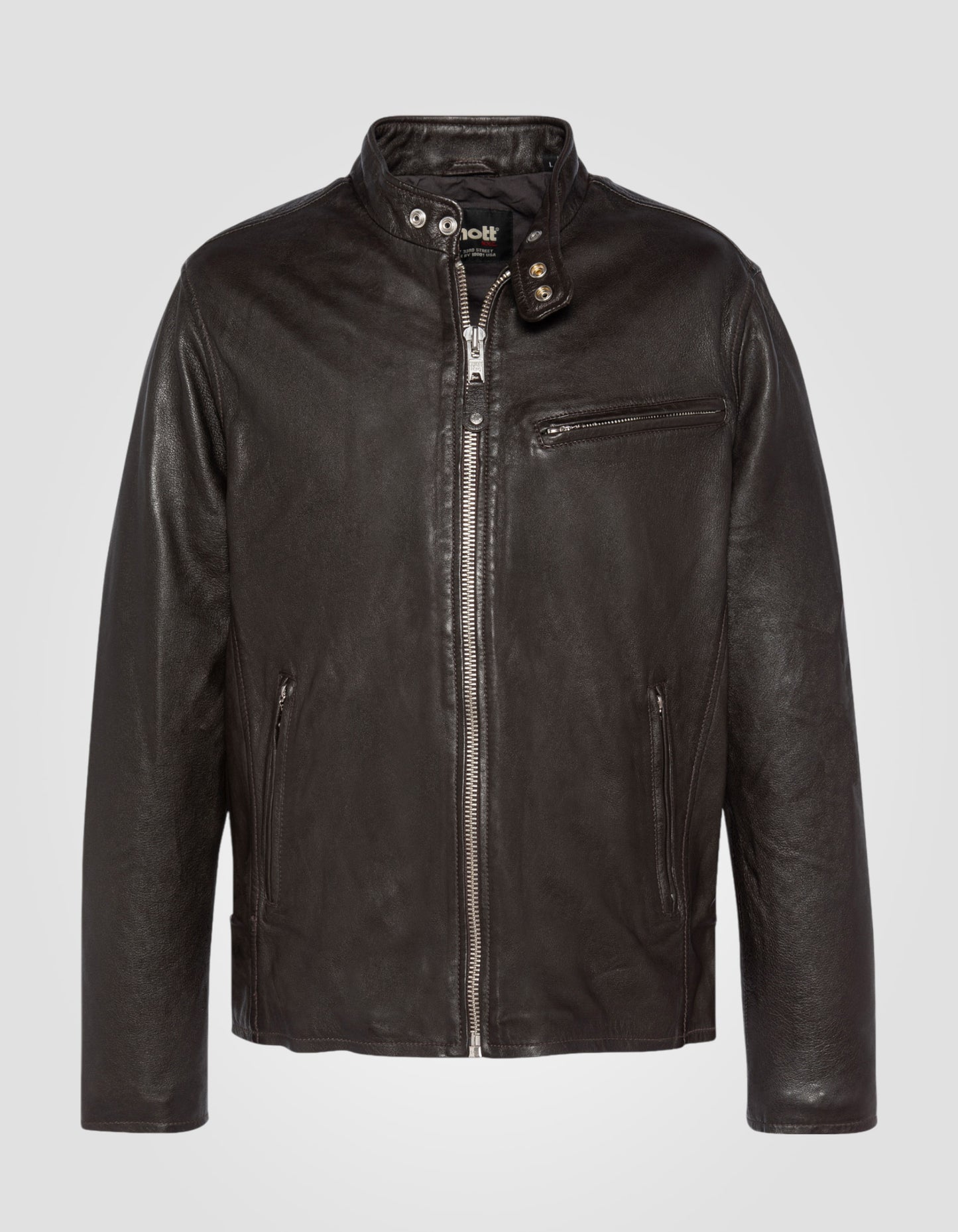 Jacke café racer Abgenutzter Effekt, Lammfell