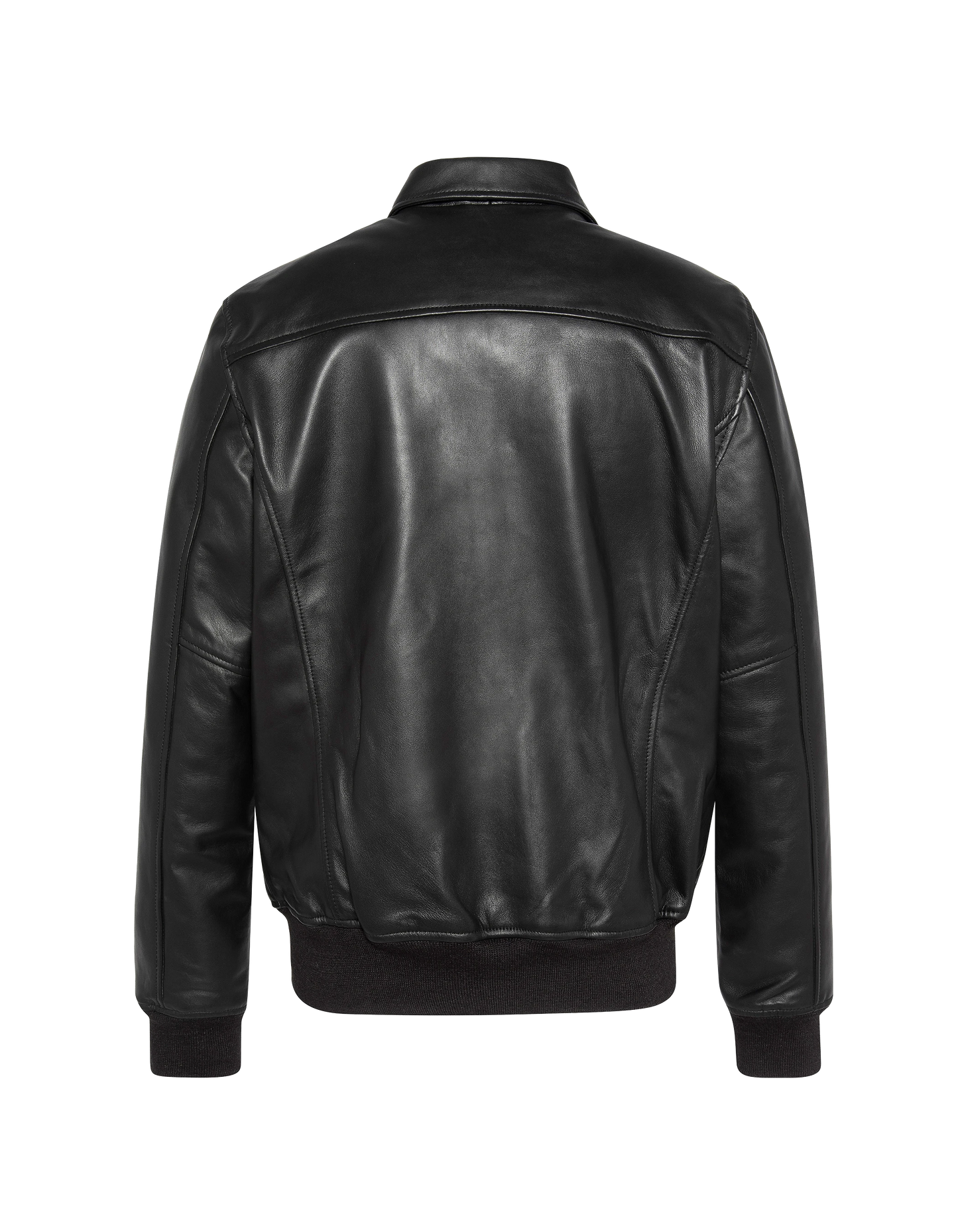 flight jacket black, lambskin leather