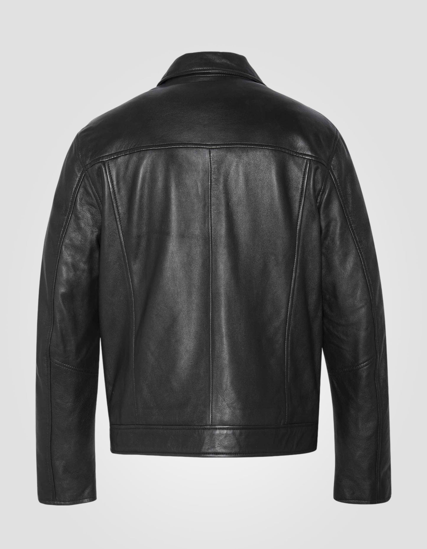 Blouson casual, cuir d'agneau
