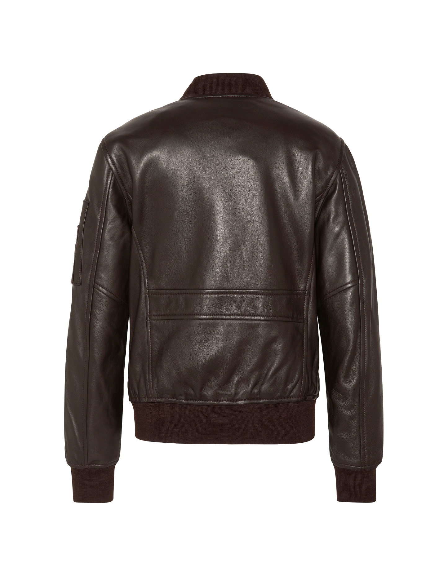 Bomber MA-1 marrone, pelle di agnello