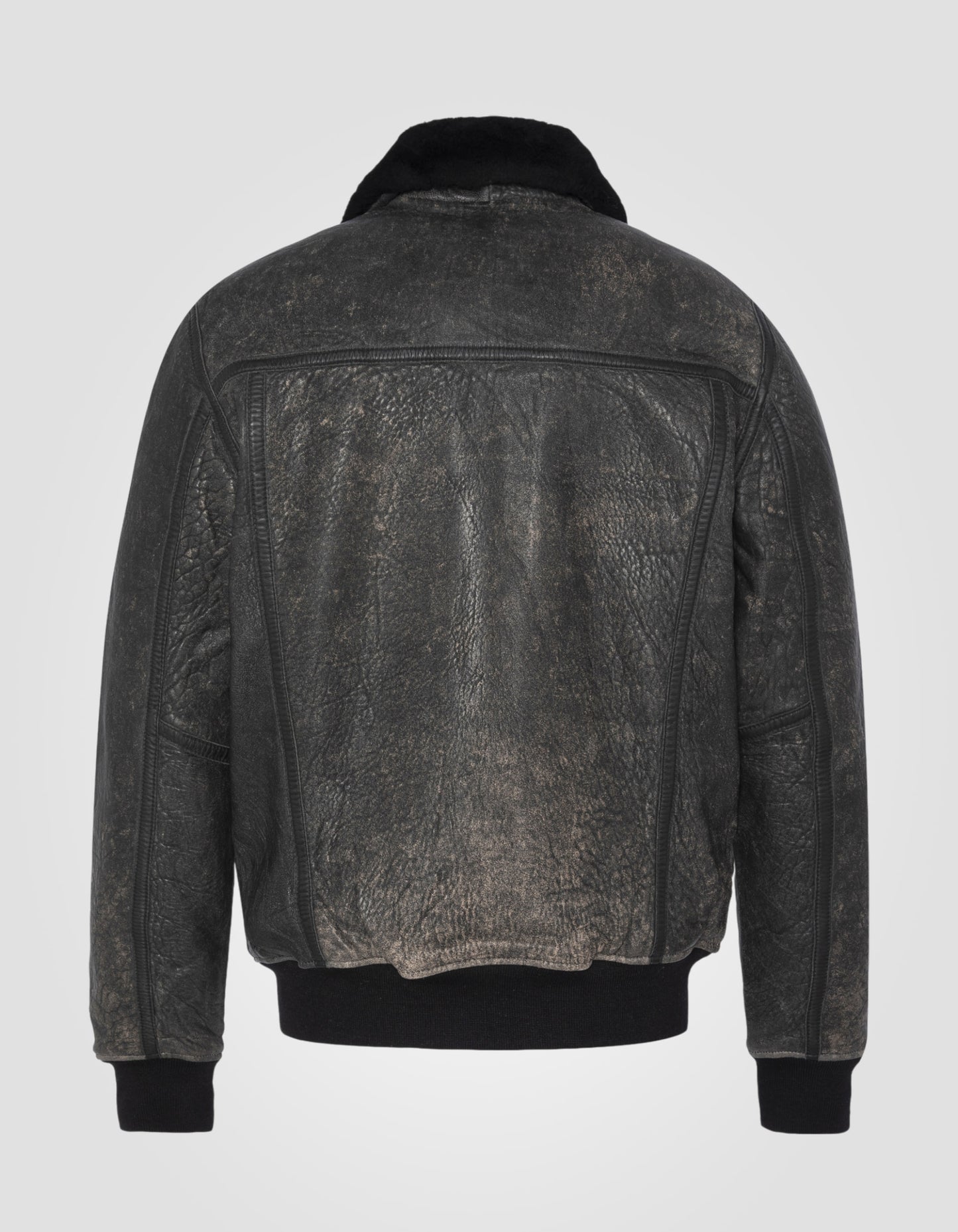 Blouson aviateur, cuir d'agneau