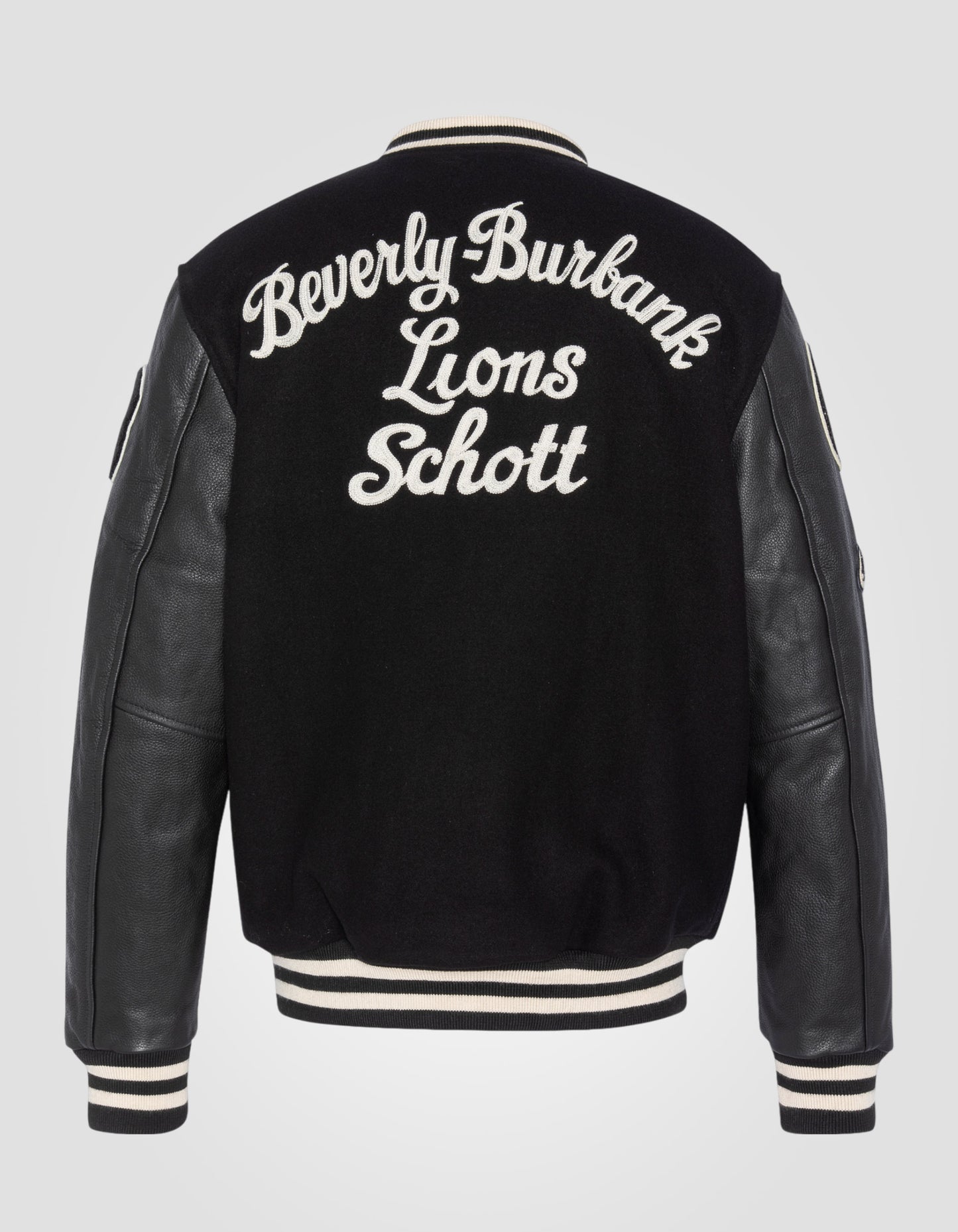 Blouson Teddy Brodé, cuir de vachette