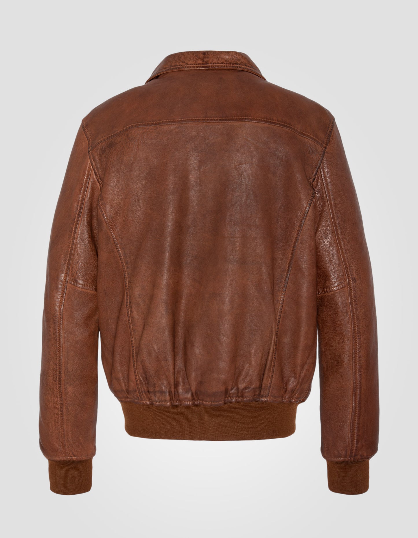 Cognac Pilotjacke, Lammleder