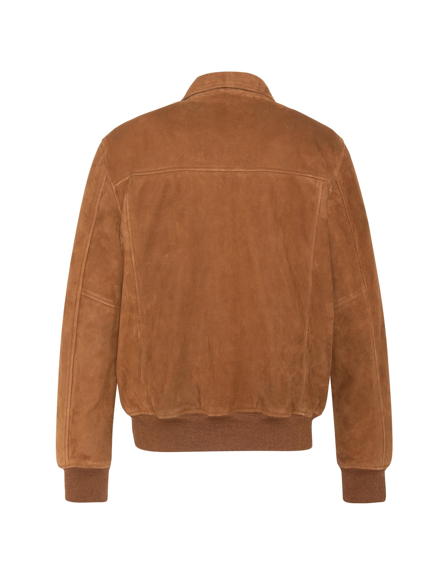 Blouson casual rouille, chèvre velours