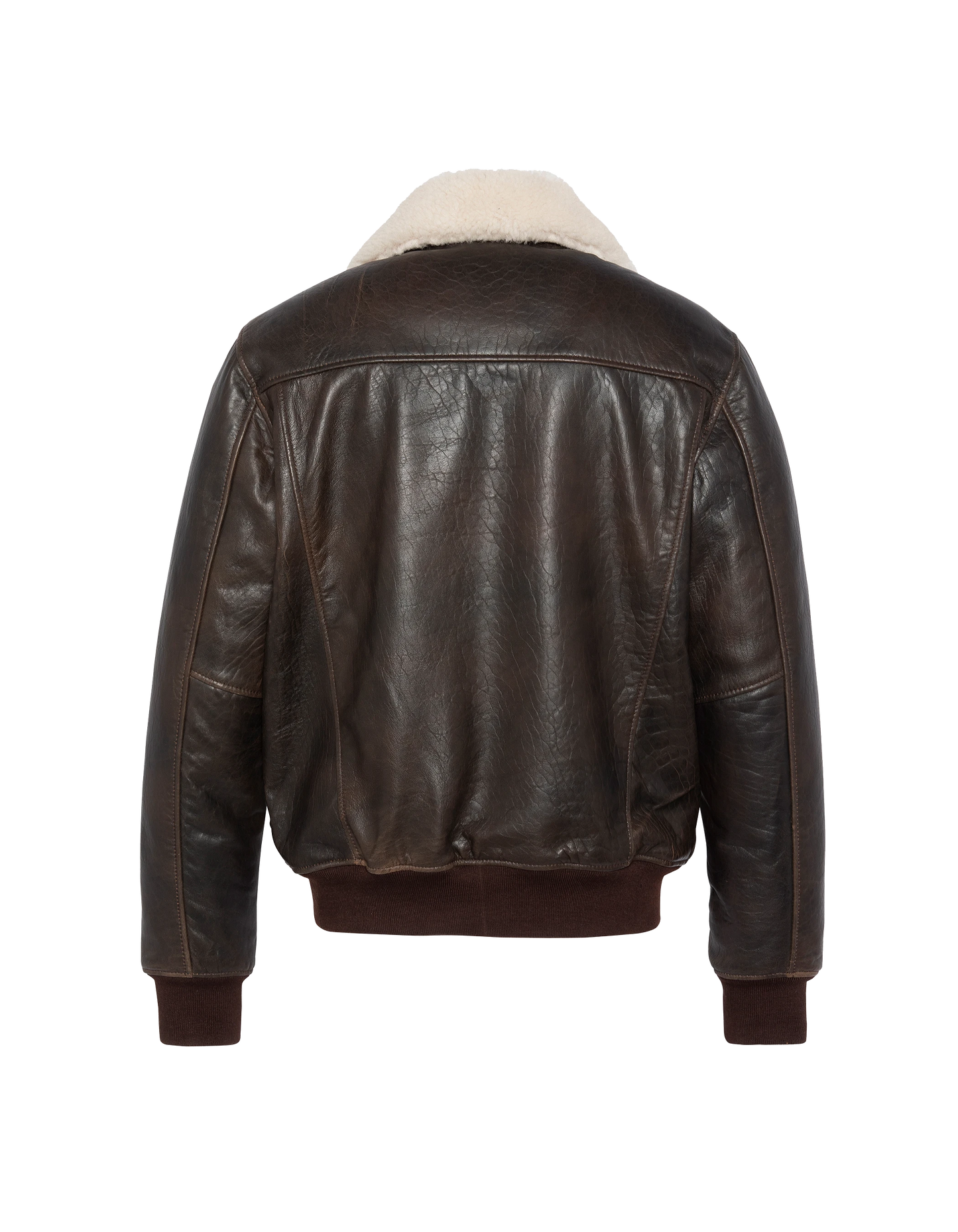 Fliegerbraune Jacke, Lammleder